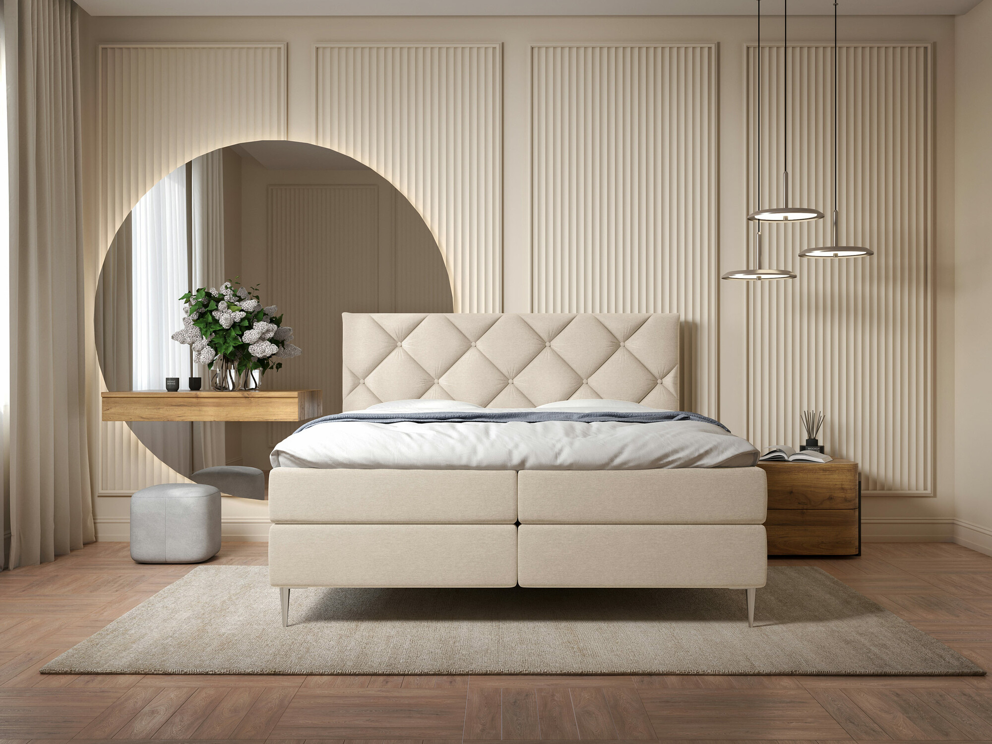 Continental bed ComfiDream Myrel (Verita 03)
