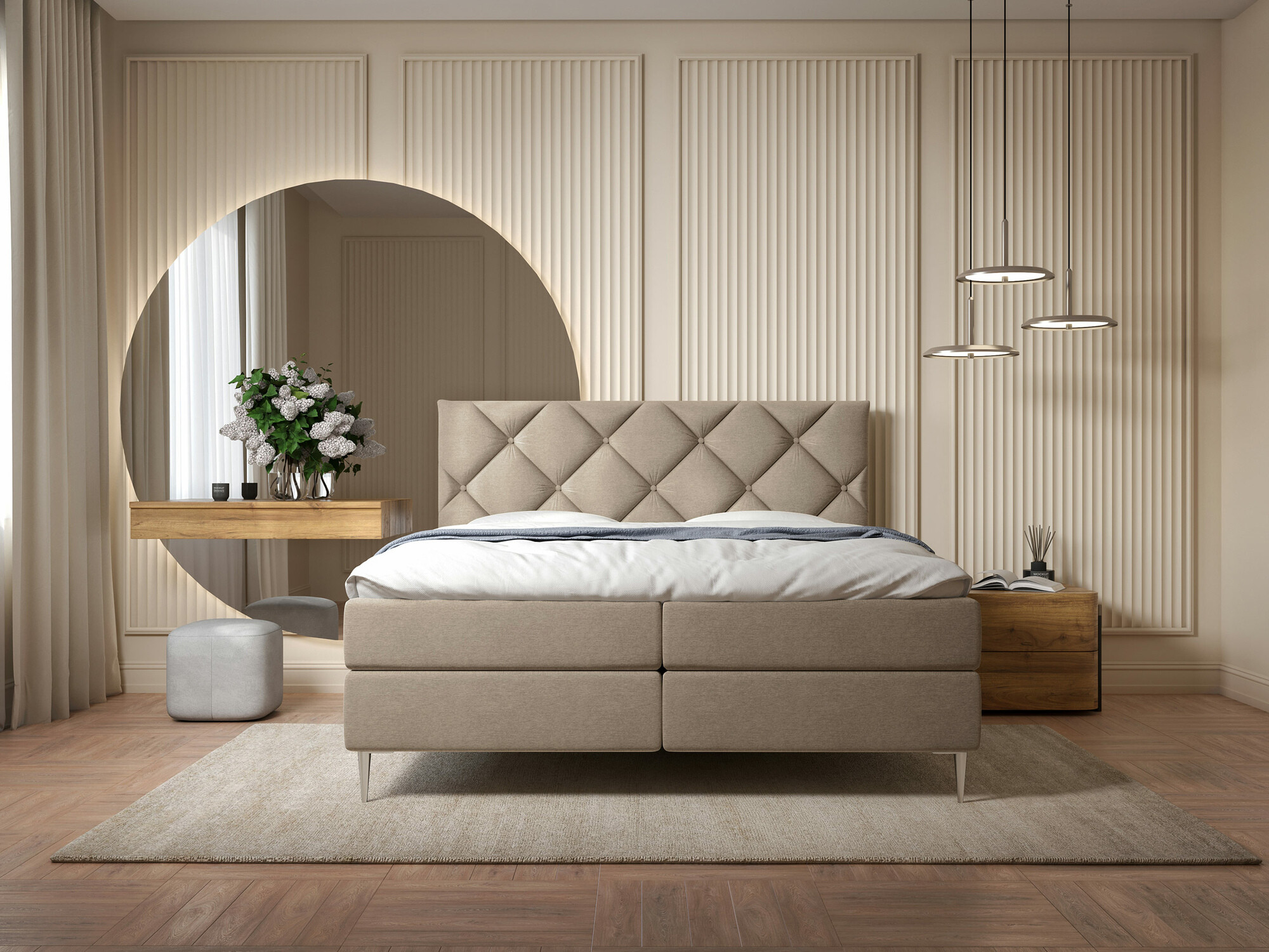 Continental bed ComfiDream Myrel (Verita 16)