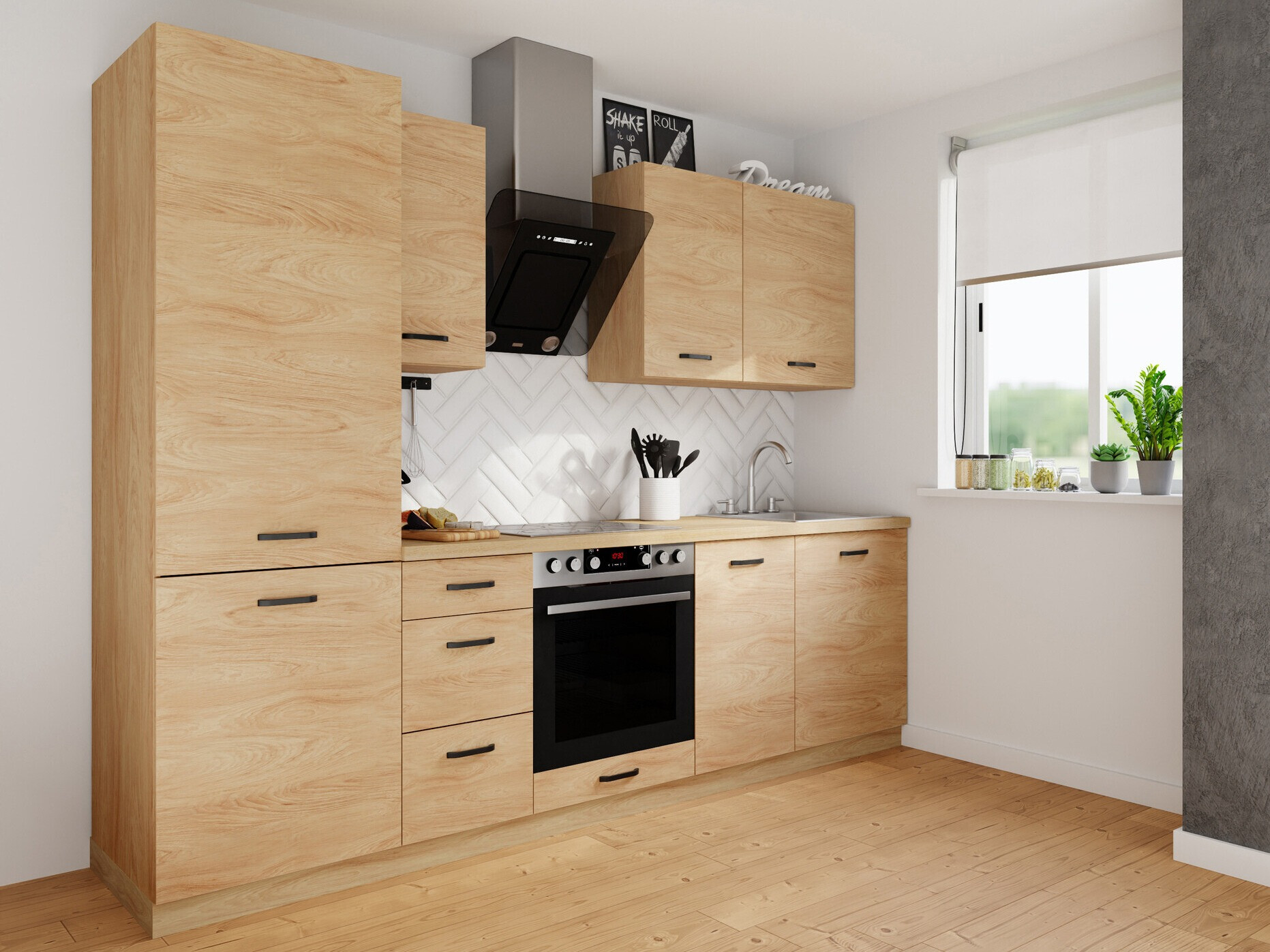 Modular kitchen set Amper Oak 167