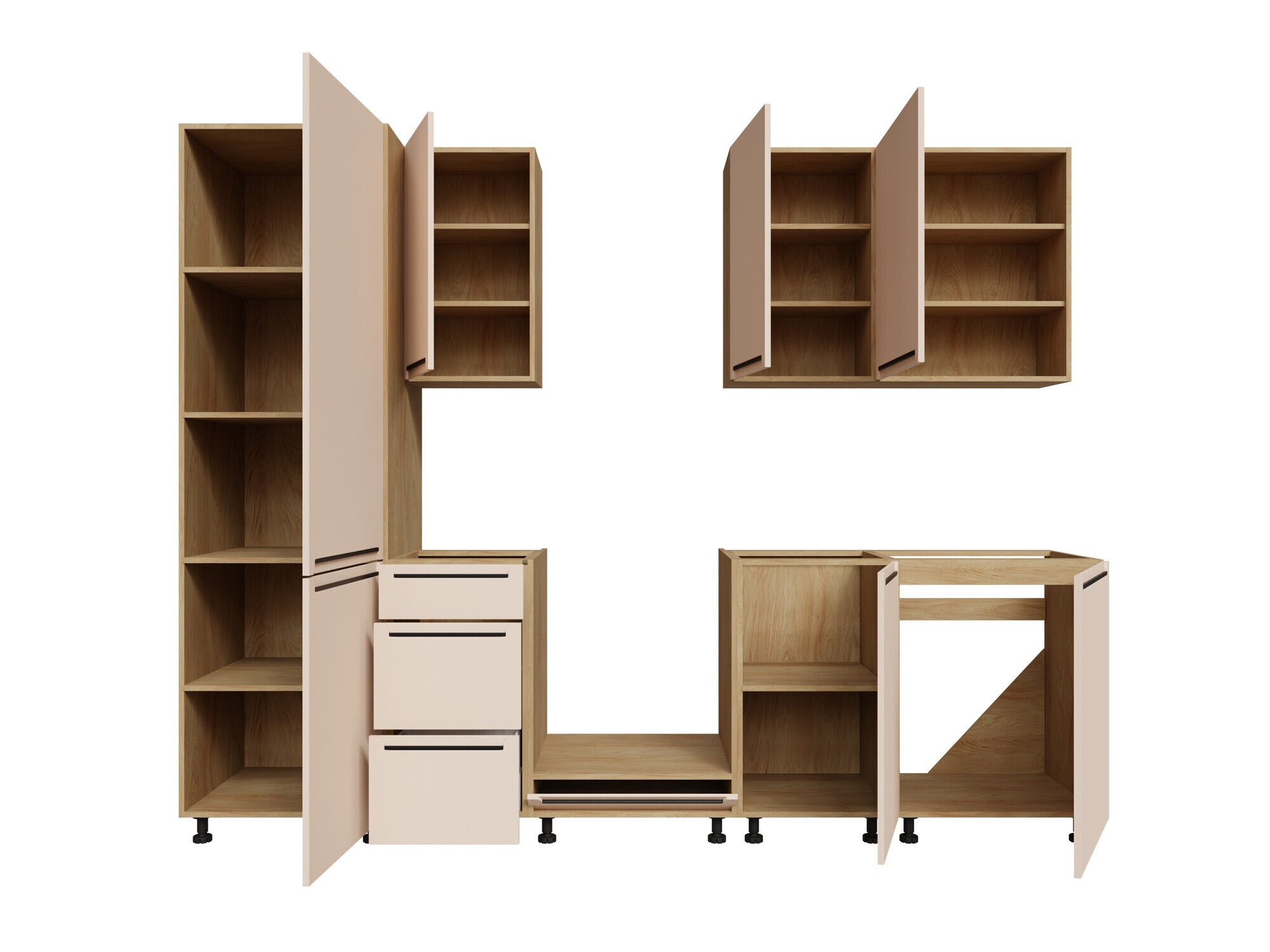 Modular kitchen set Riso Beige 169