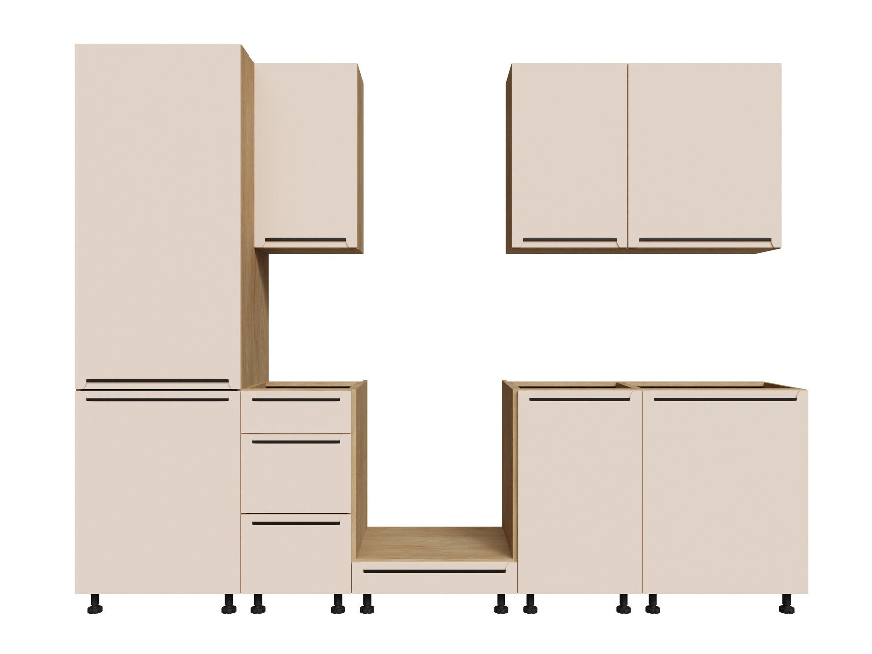 Modular kitchen set Riso Beige 169