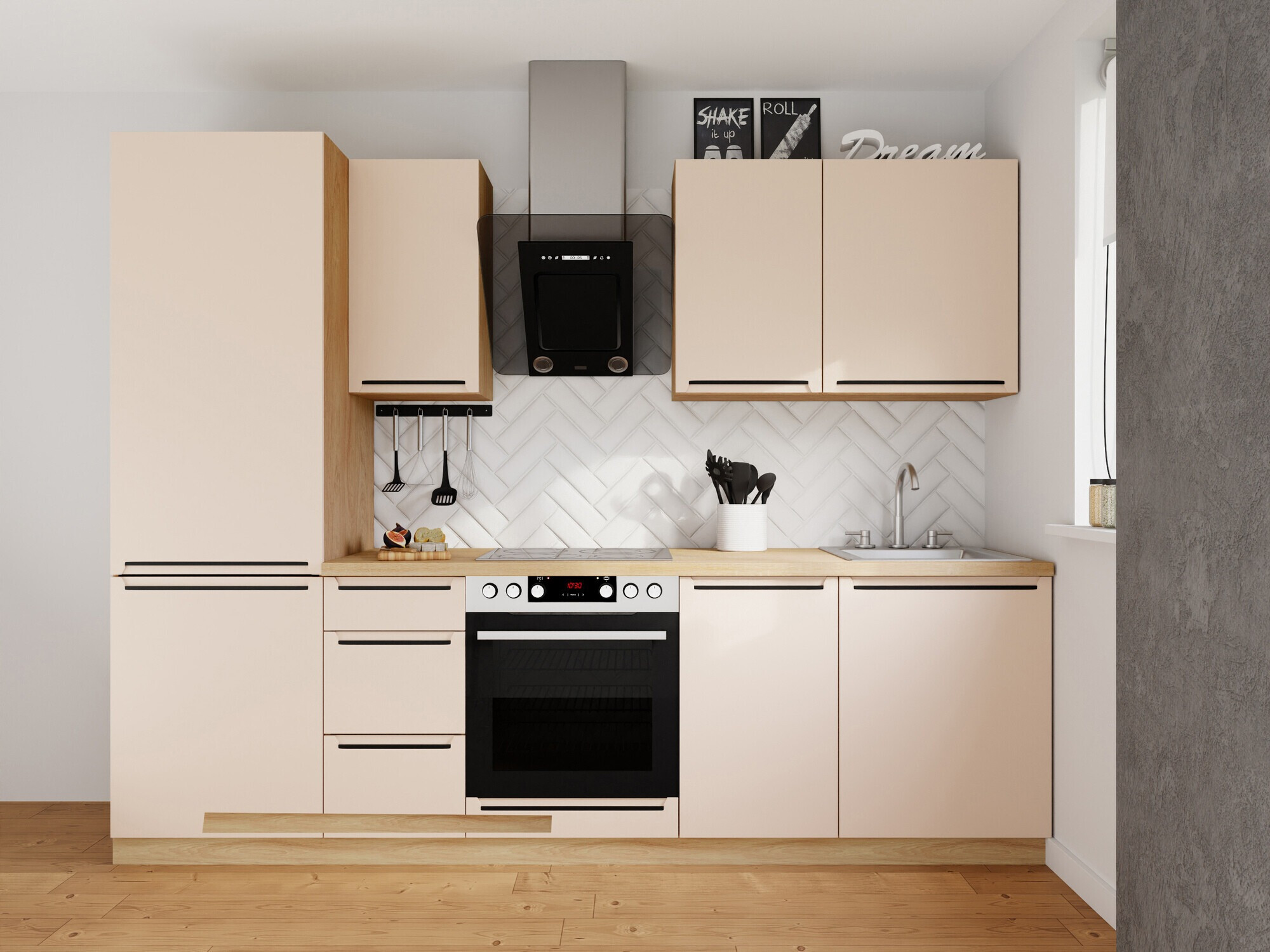 Modular kitchen set Riso Beige 169