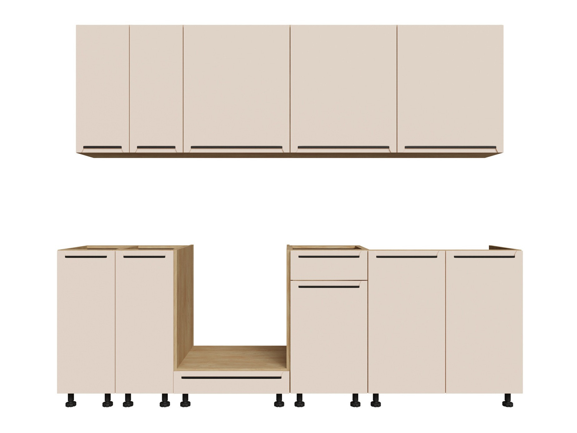 Modular kitchen set Riso Beige 170