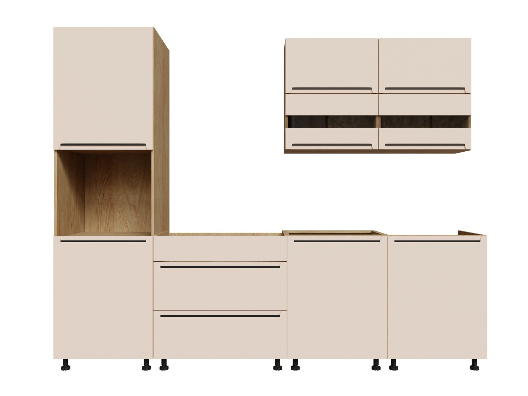 Modular kitchen set Riso Beige 171