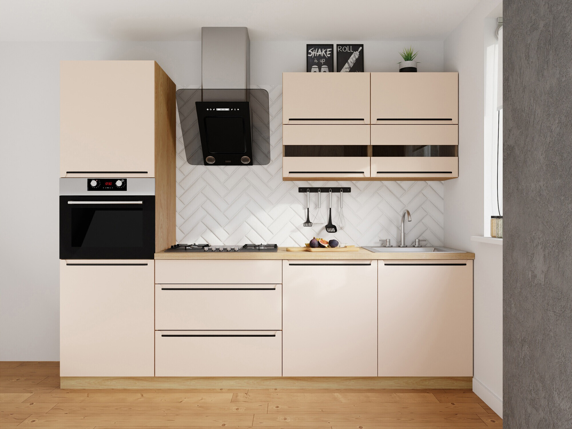 Modular kitchen set Riso Beige 171