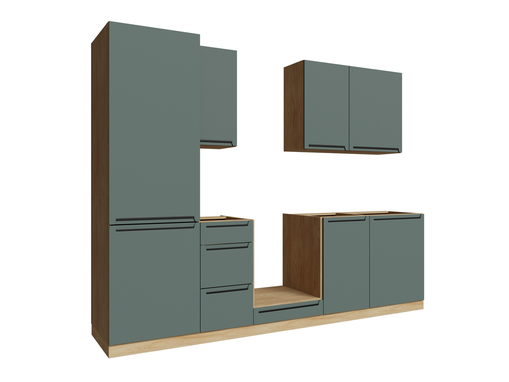 Modular kitchen set Riso Green 168