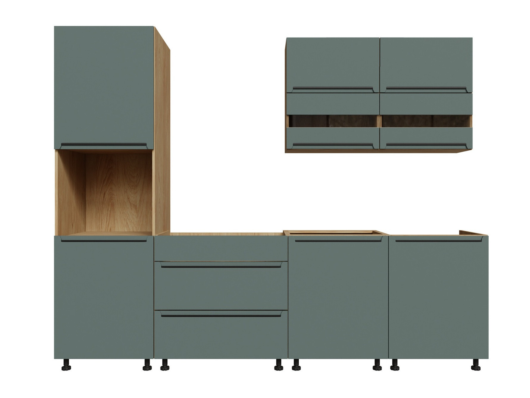 Modular kitchen set Riso Green 170