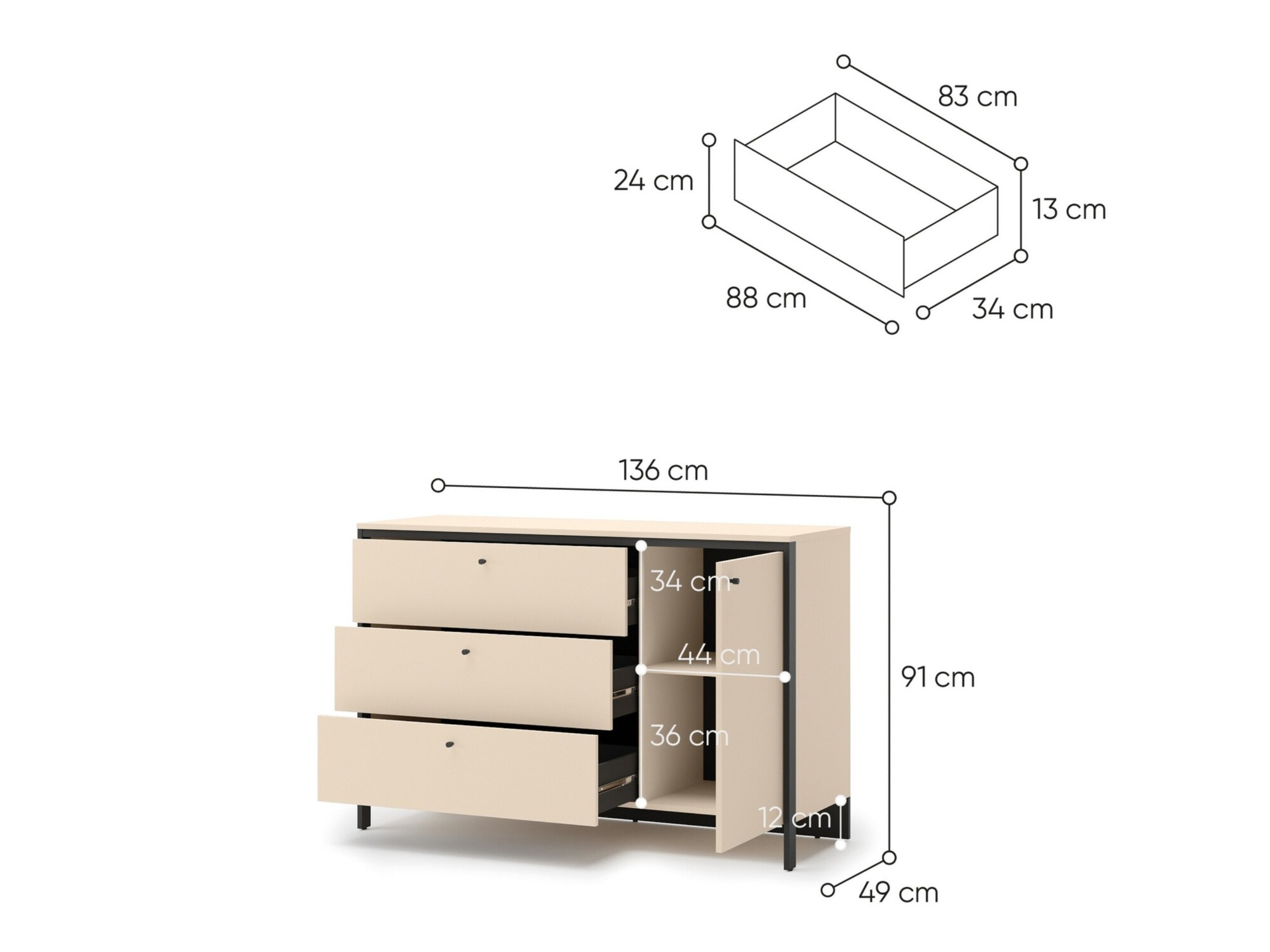 Chest of drawers Virmoro 102