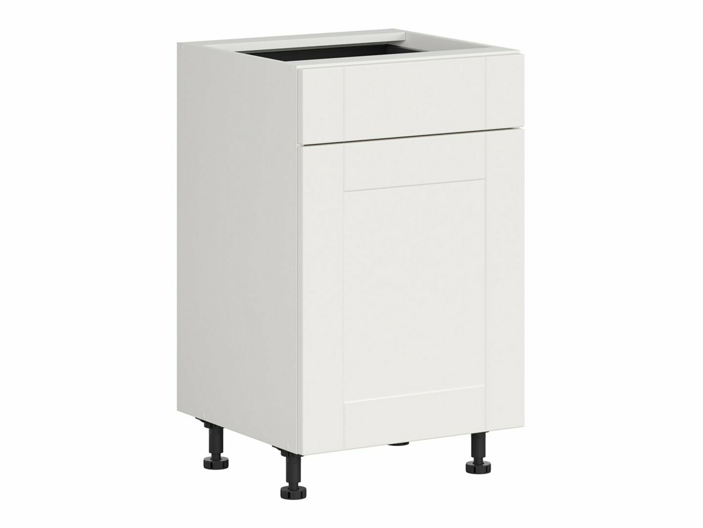 Modular cabinet with drawer and doors Eva White 104