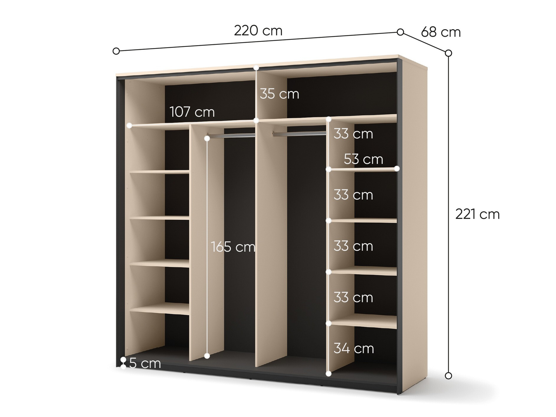 Wardrobe Virmoro 100