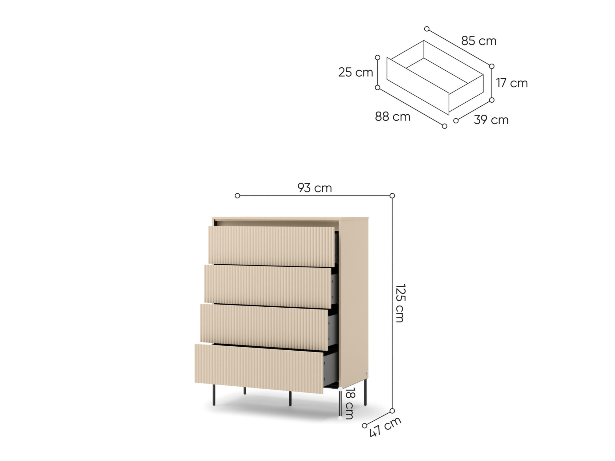Chest of drawers Lorfera 102
