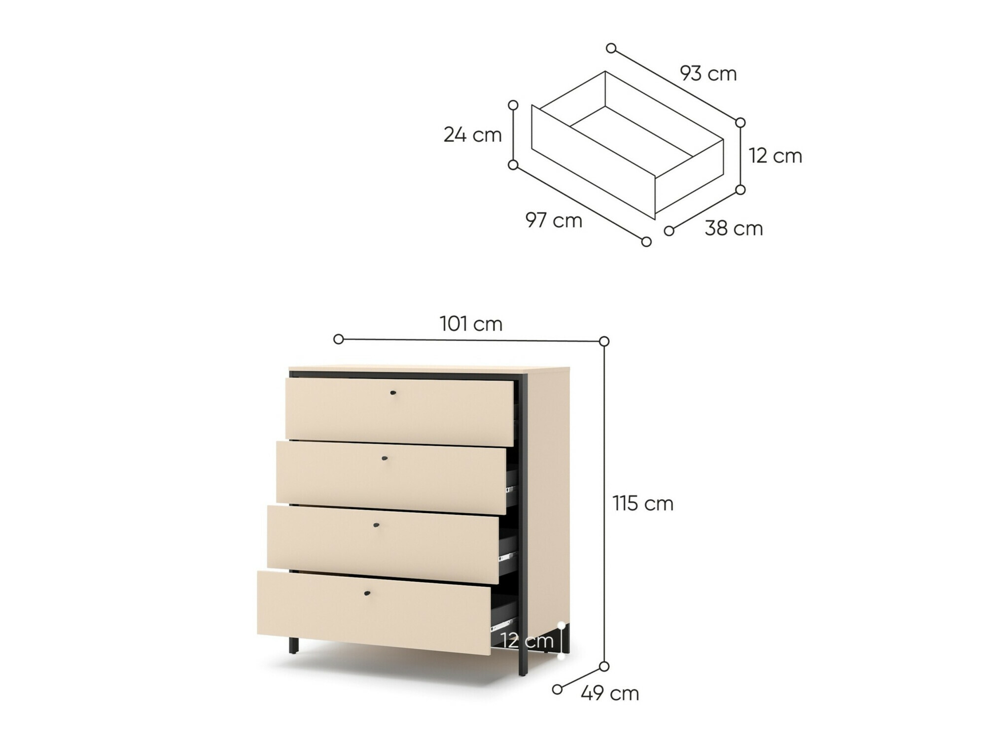 Chest of drawers Virmoro 101