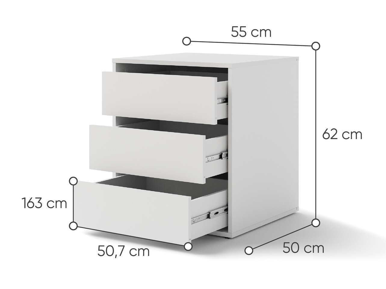 Under-desk pedestal Fresno 139