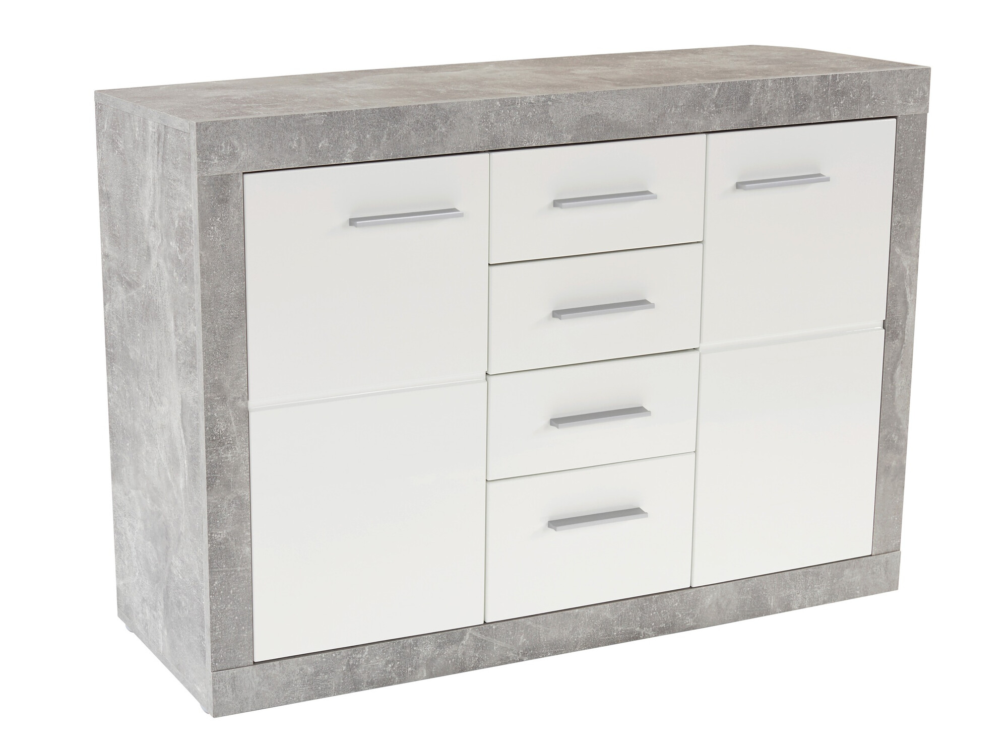 Chest of drawers Romfera 100 (White + Grey)