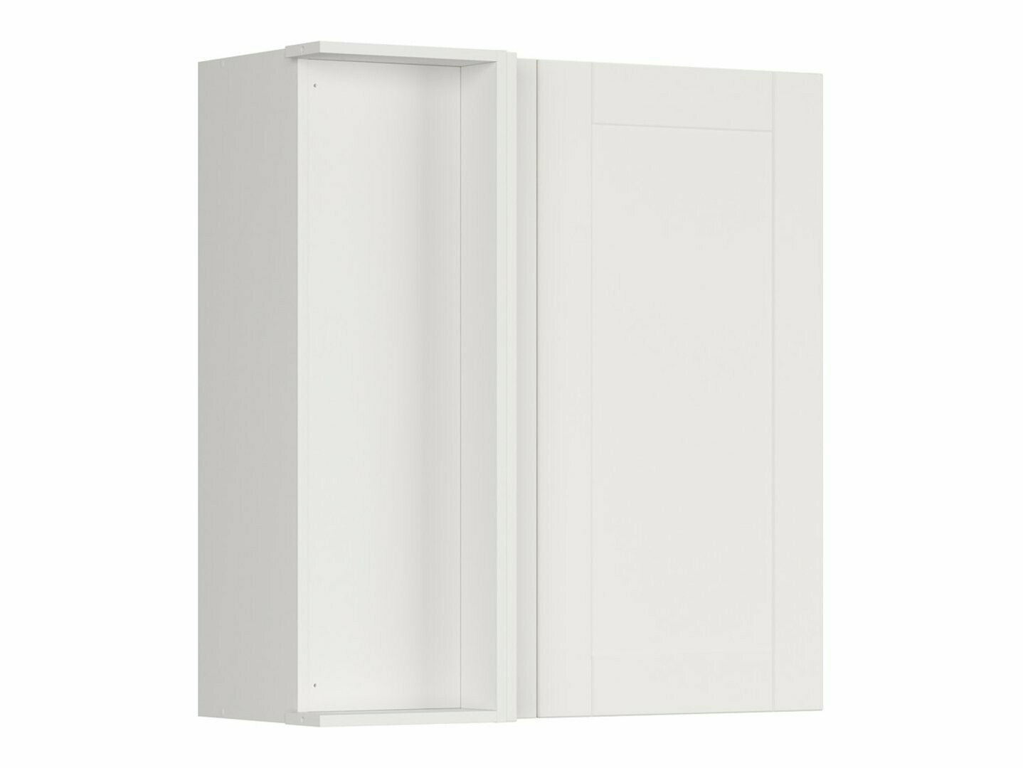 Modular wall-mounted corner cabinet Eva White 161