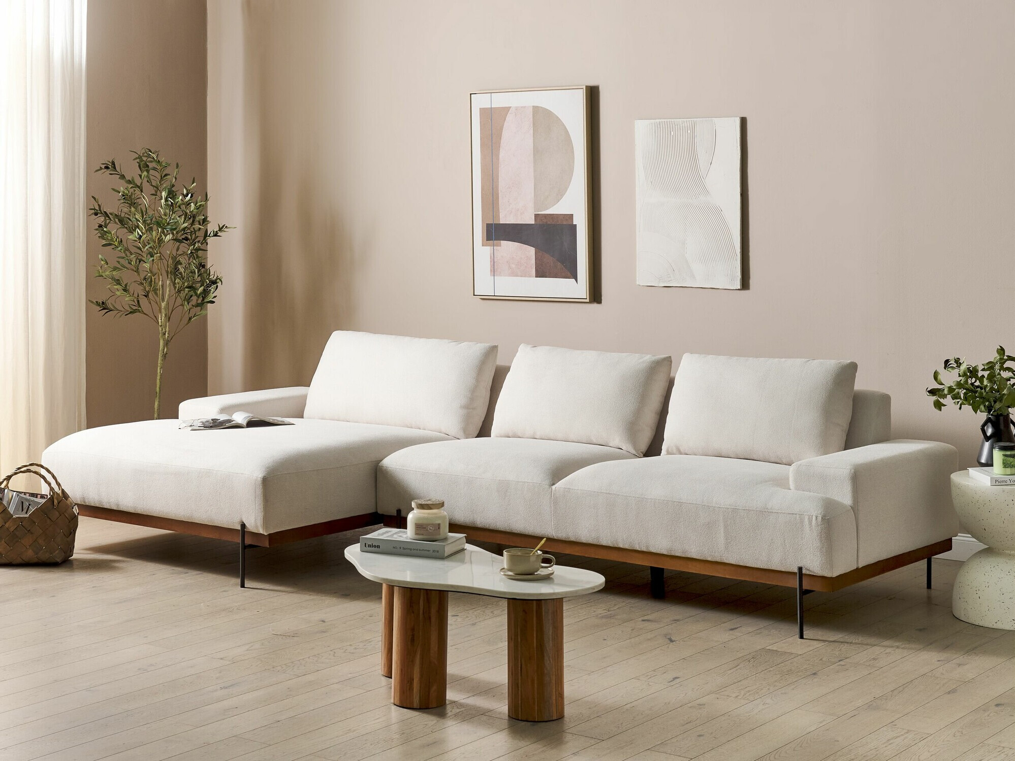 Corner sofa Berwyn 2525 (Beige)