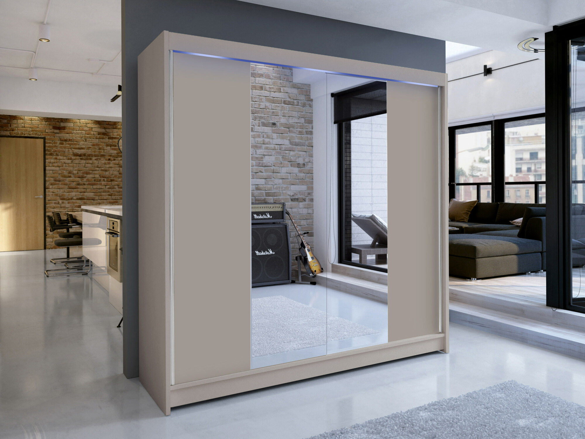Wardrobe Closico Cavaris II (Cashmere)