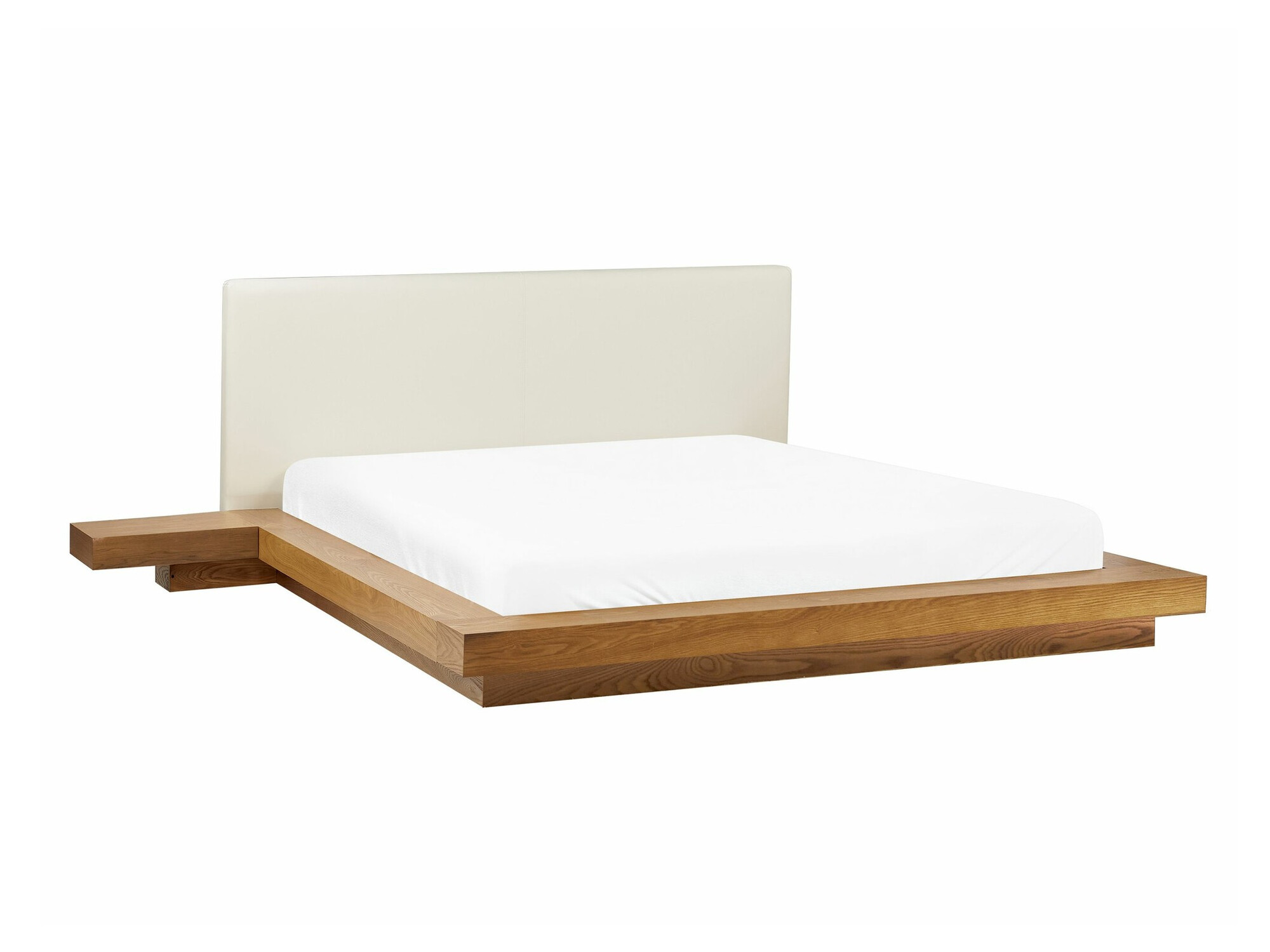 Κρεβάτι Berwyn 543 (Ανοιχτό χρώμα ξύλου) Με κομοδίνα