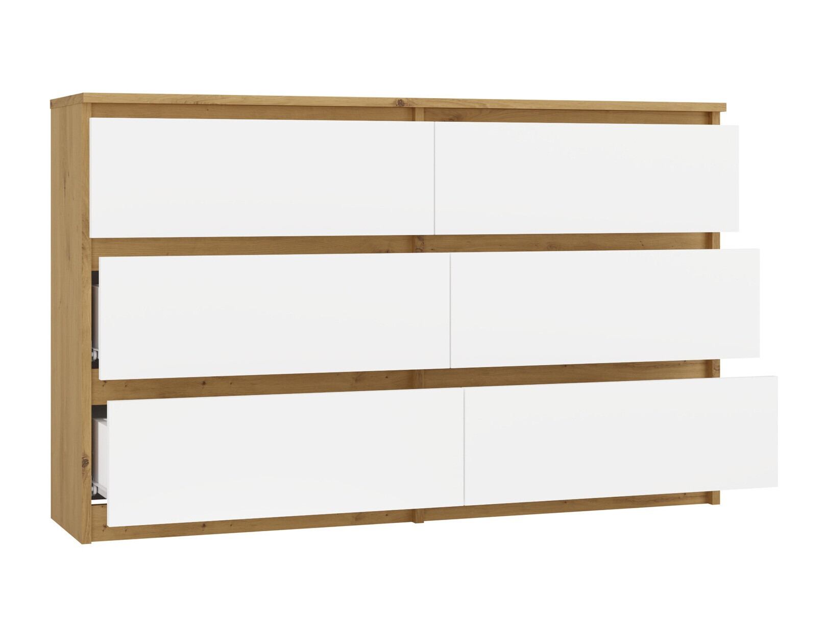 Συρταριέρα Elbvelu 103 (Artisan βελανιδιά + Άσπρο)