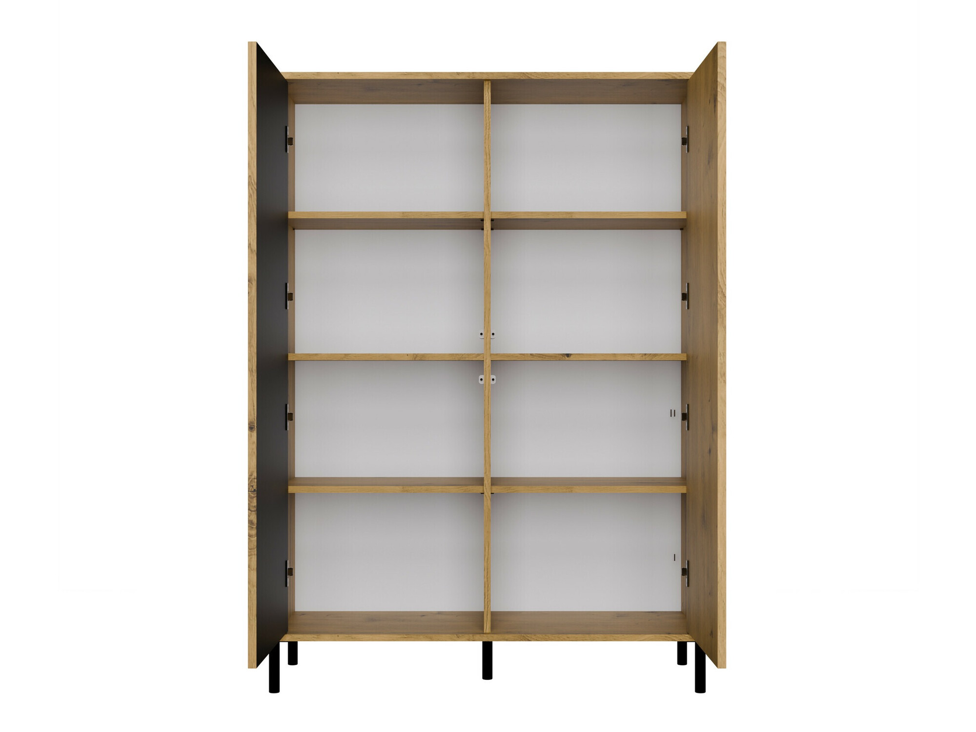 Bookcase Orlsone 102 (Artisan oak + Black)
