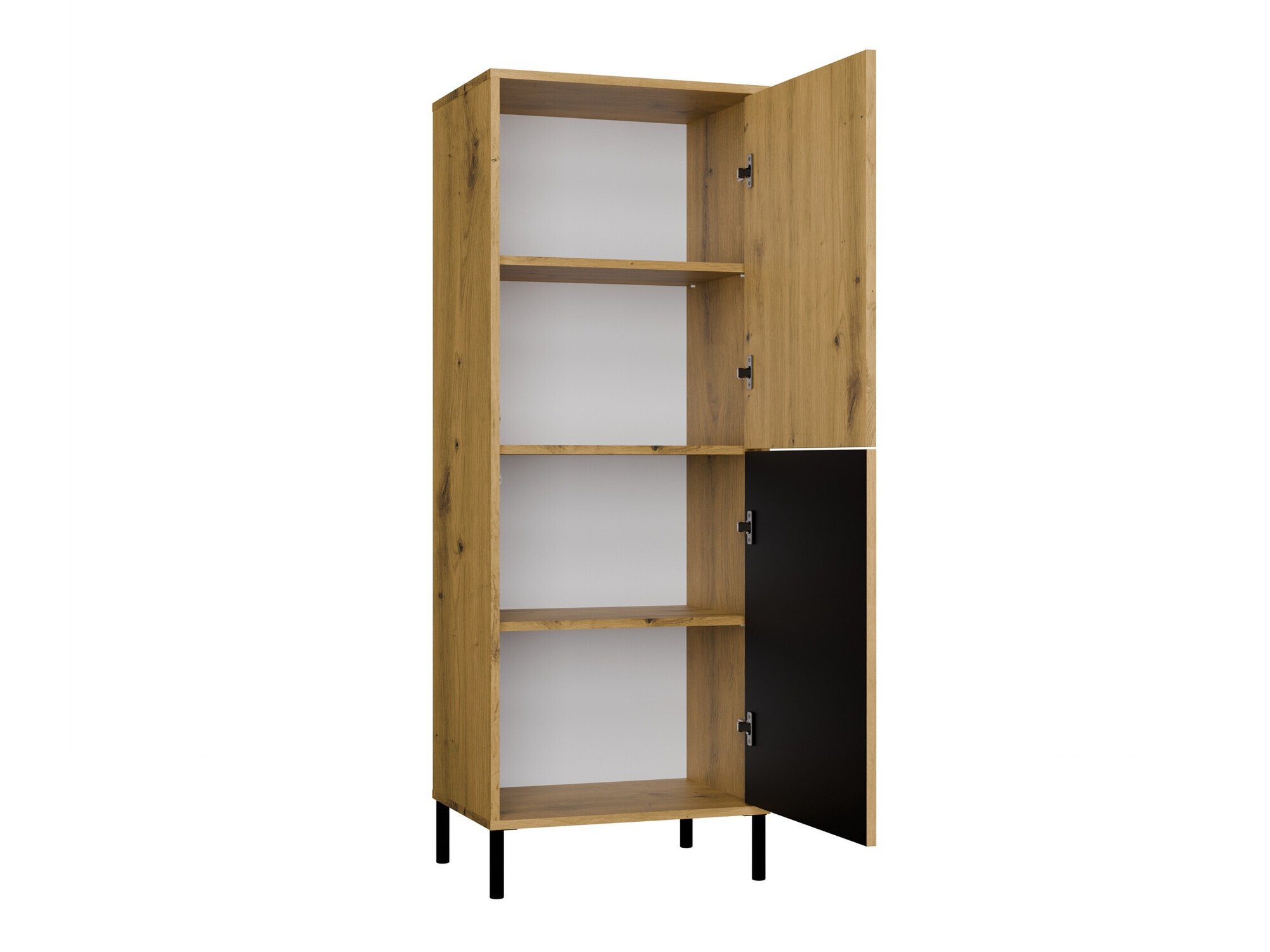 Bookcase Orlsone 103 (Artisan oak + Black)