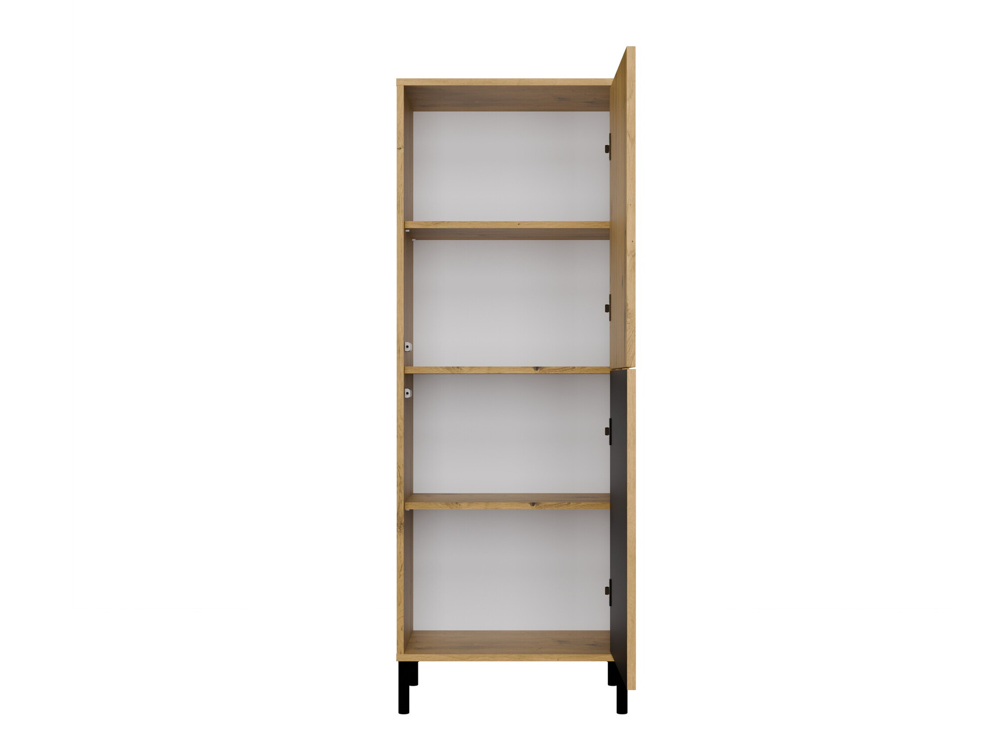 Bookcase Orlsone 103 (Artisan oak + Black)
