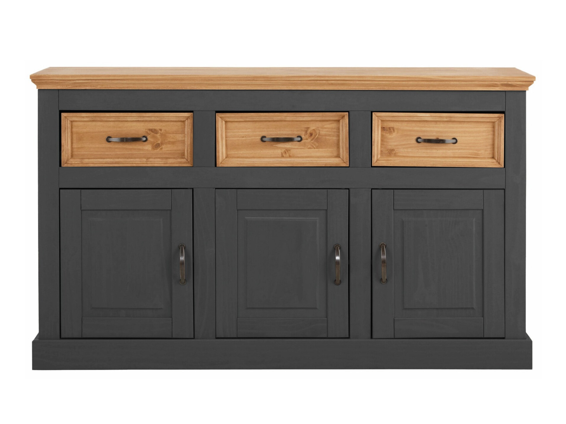 Chest of drawers Tolelio 101 (Anthracite + Pine)
