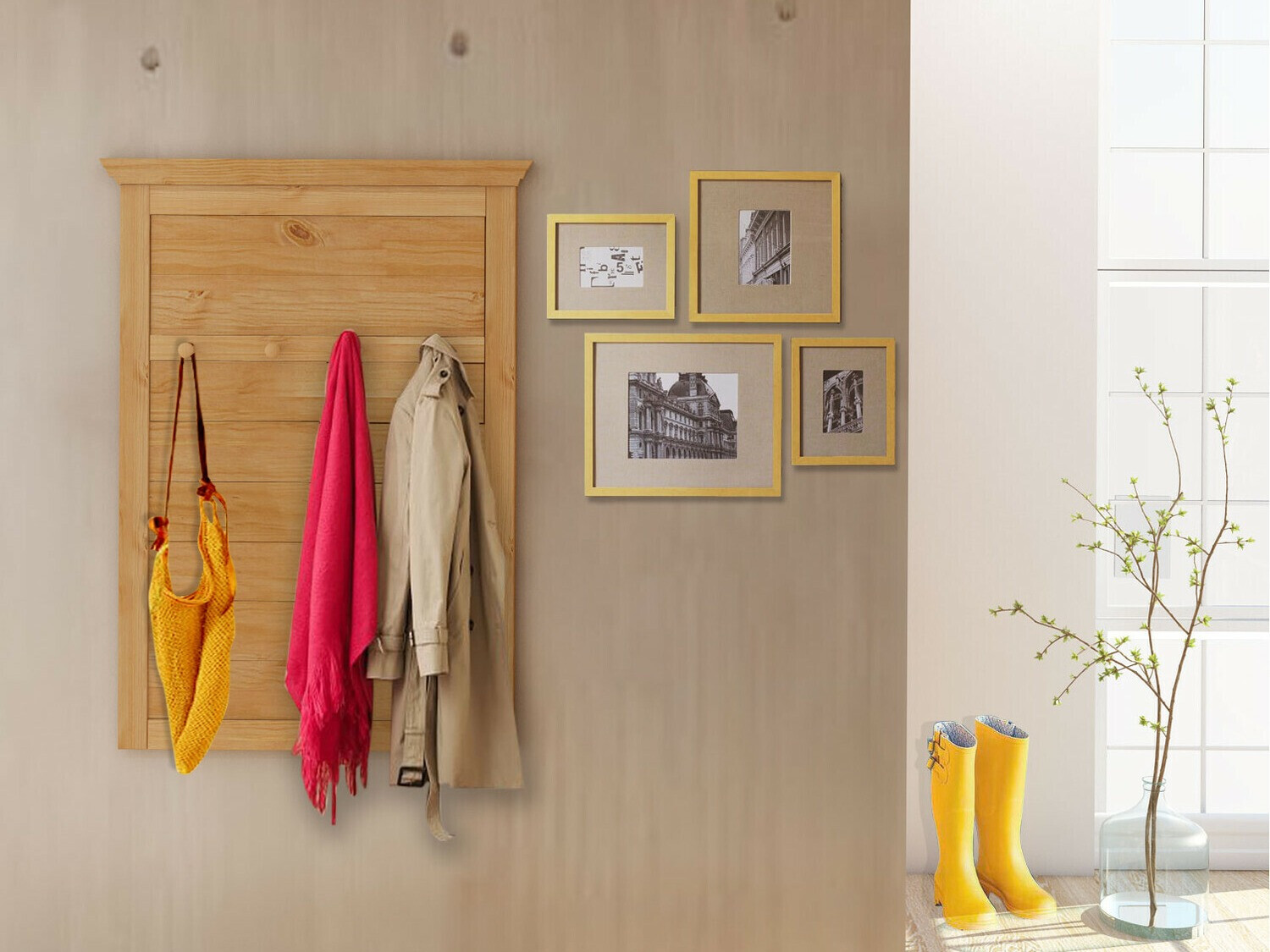 Coat rack Tolelio 129 (Pine)