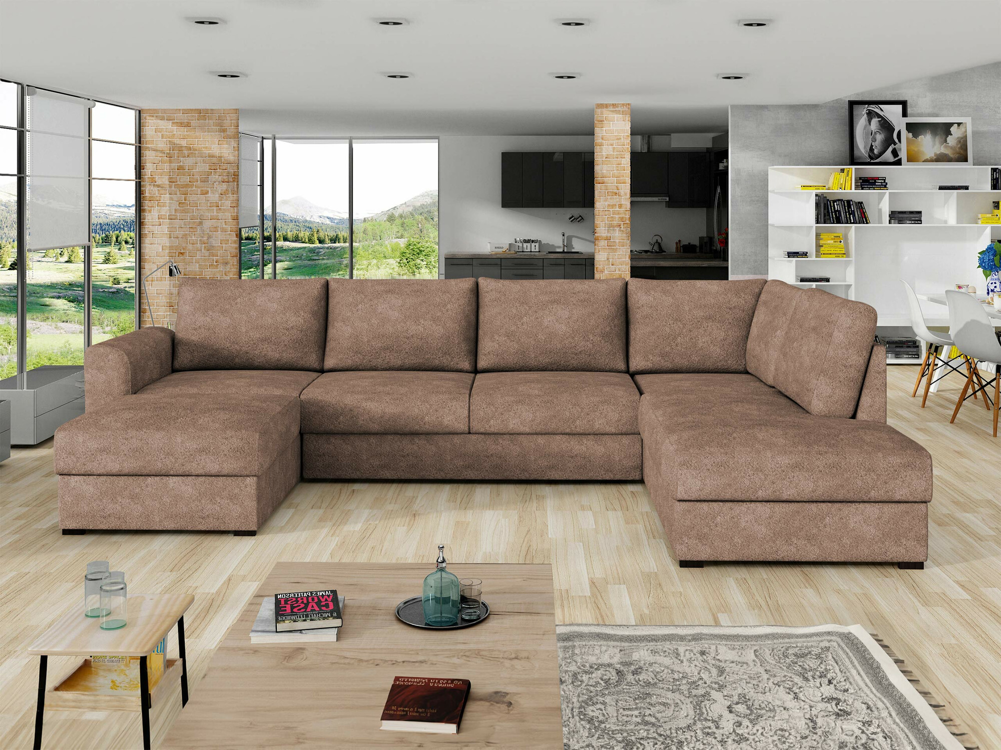 Γωνιακός Καναπές Comfivo Flumen (Coral 45)