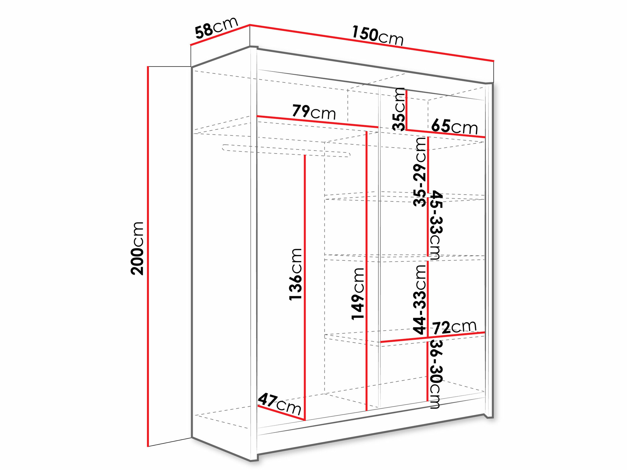 Ντουλάπα Closico Camera XI (Άσπρο)