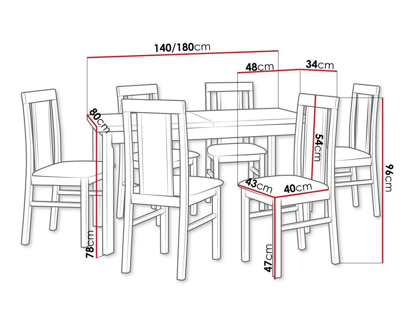 Dining set Victorville 315 (White)