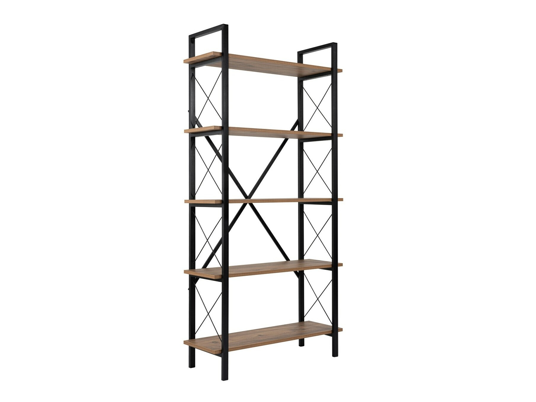 Bookcase Novato 115 (Pine + Black)