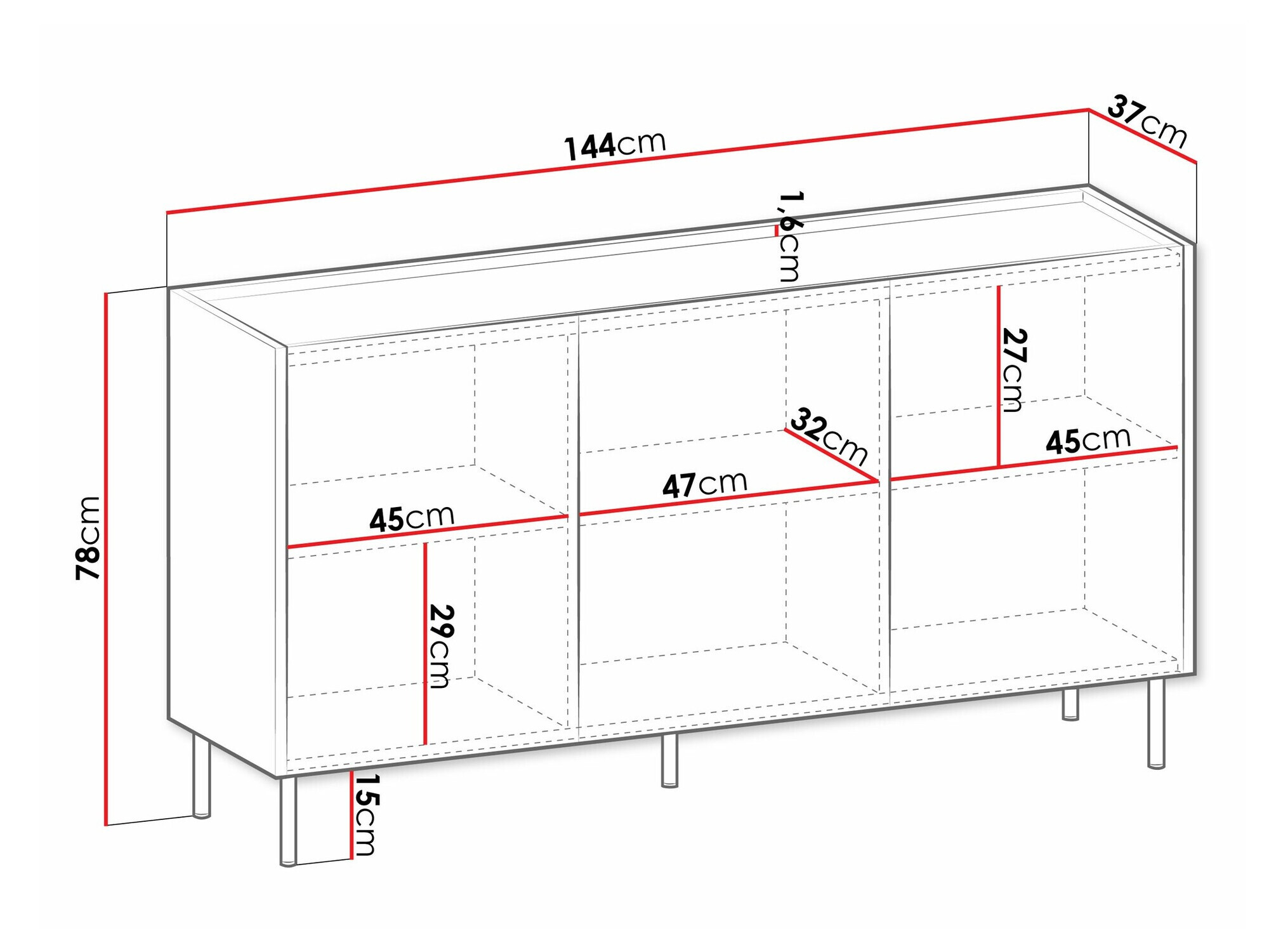 Μπουφέ Comfivo Belviro