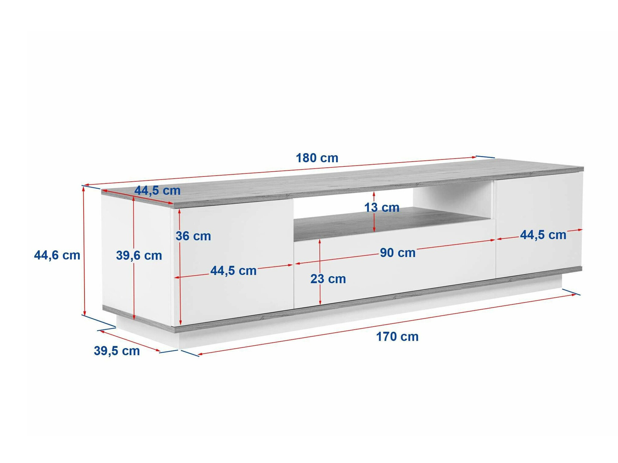 Έπιπλο τηλεόρασης Kailua 2405 (Άσπρο)