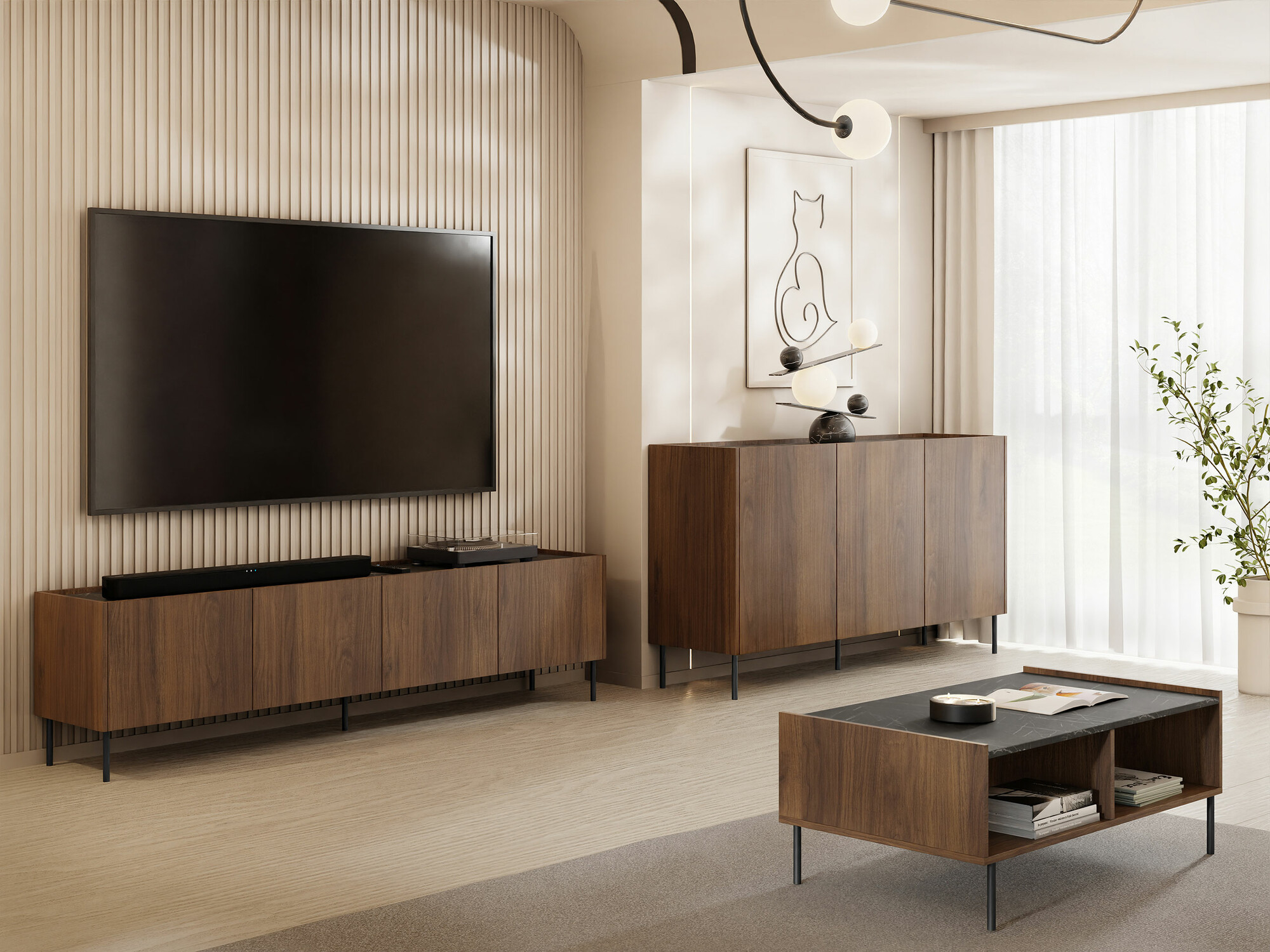 Σετ επίπλων σαλονιού Comfivo Belviro 105