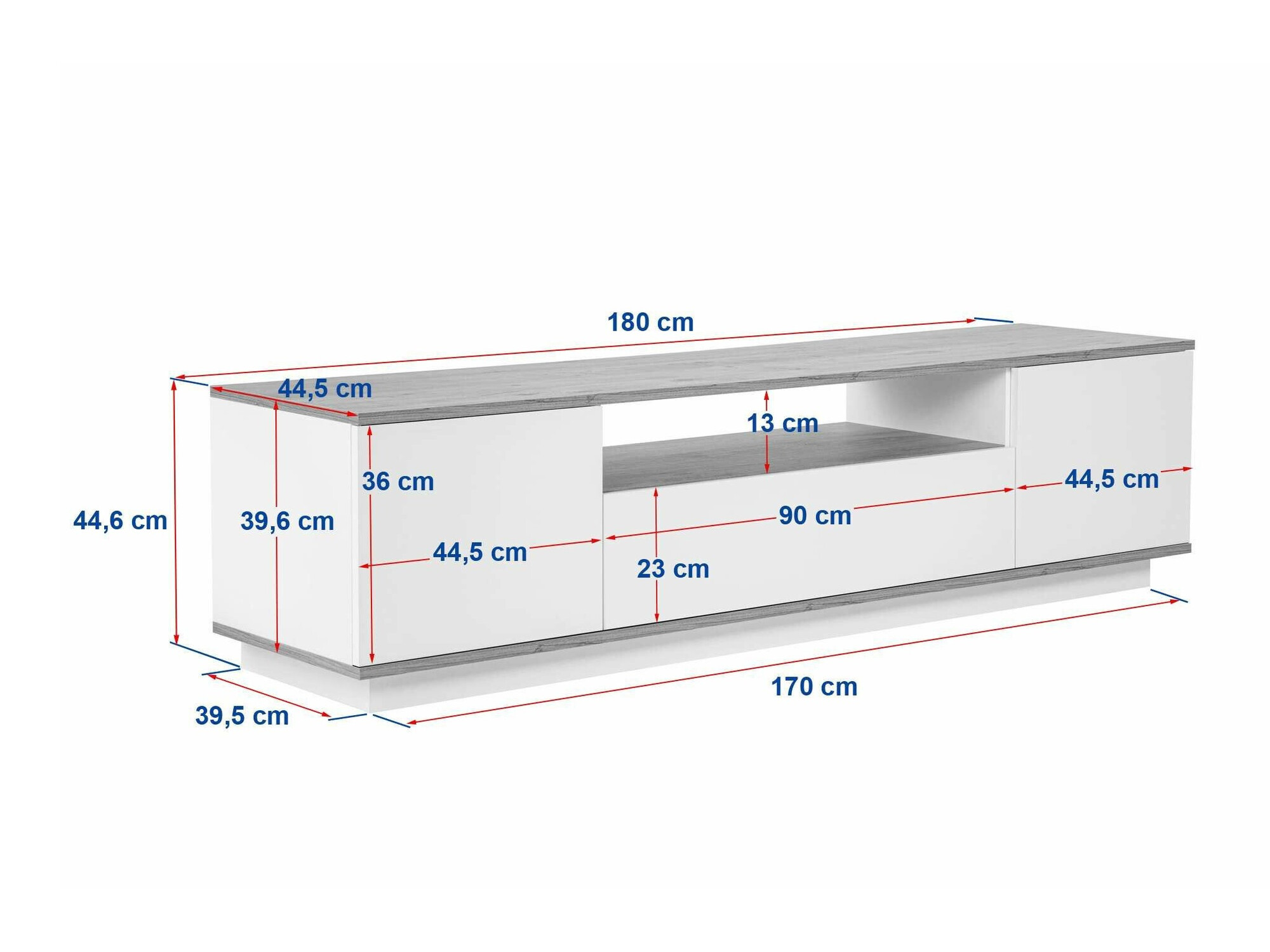 TV stand Kailua 2405 (Anthracite)