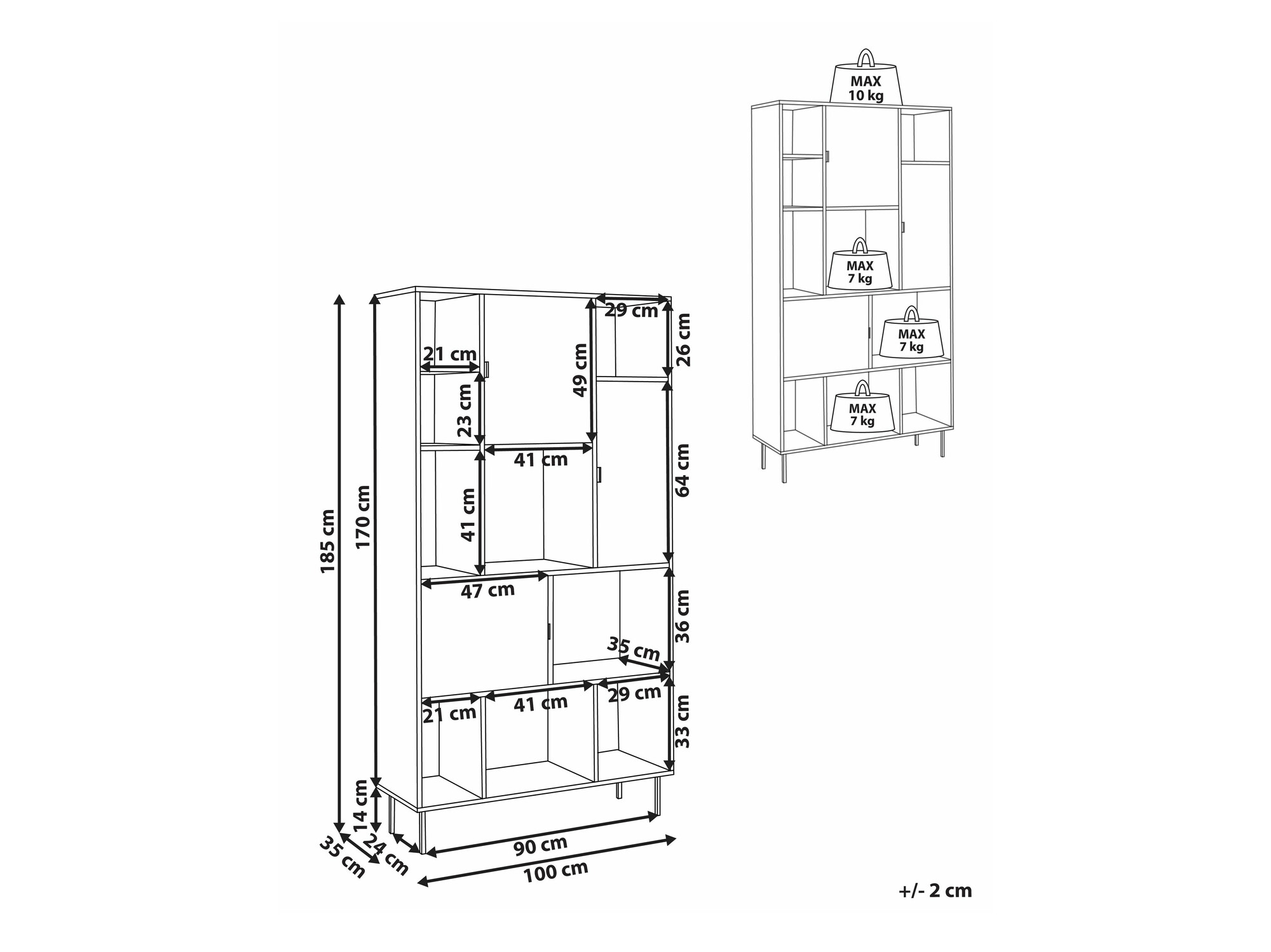 Bookcase Berwyn 2541