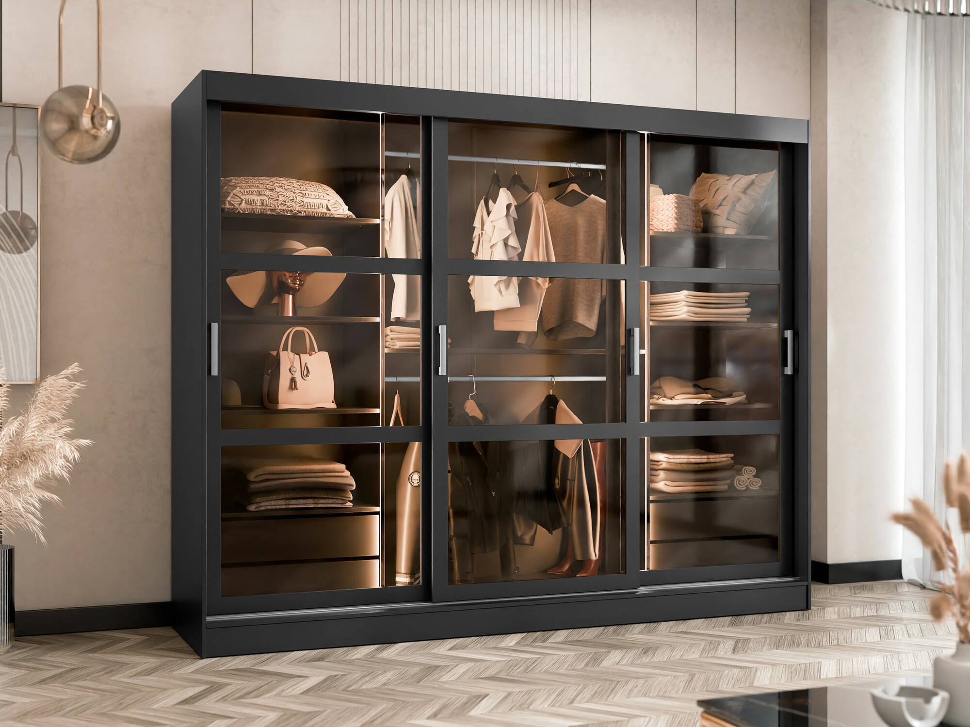 Wardrobe Comfivo Opus (Black)