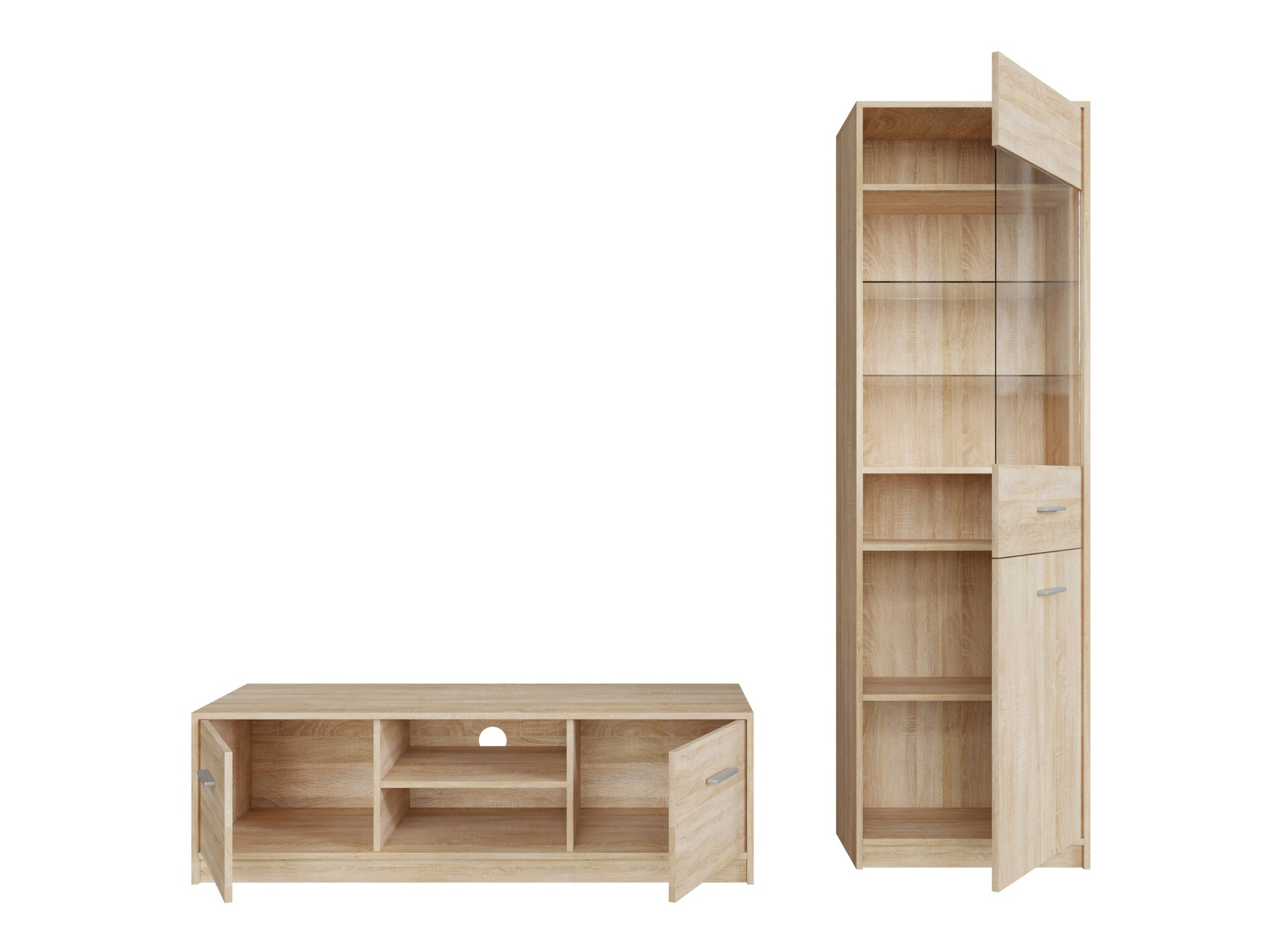 Σετ επίπλων σαλονιού Novsore 161 (Sonoma οξιά)