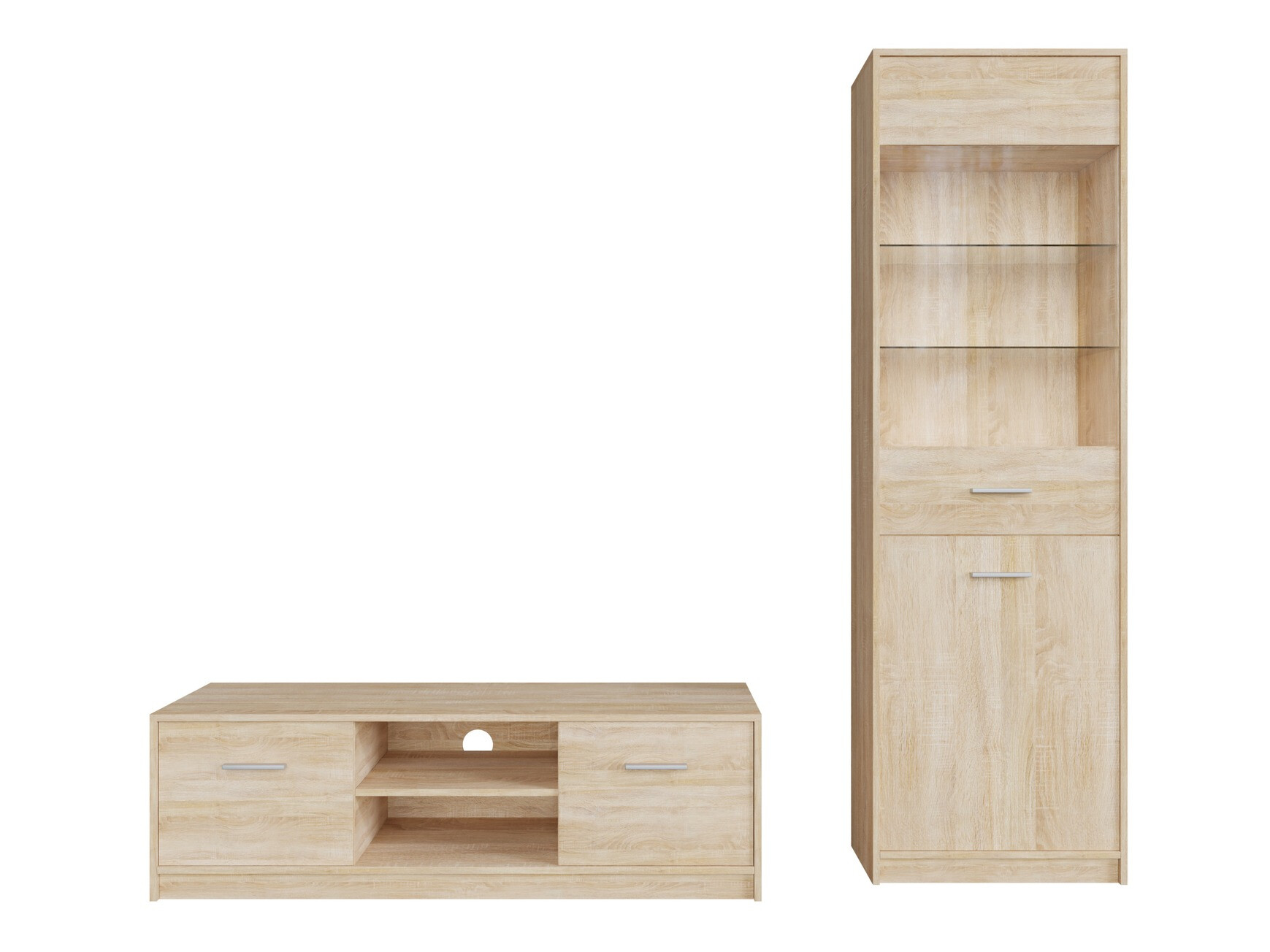 Σετ επίπλων σαλονιού Novsore 161 (Sonoma οξιά)