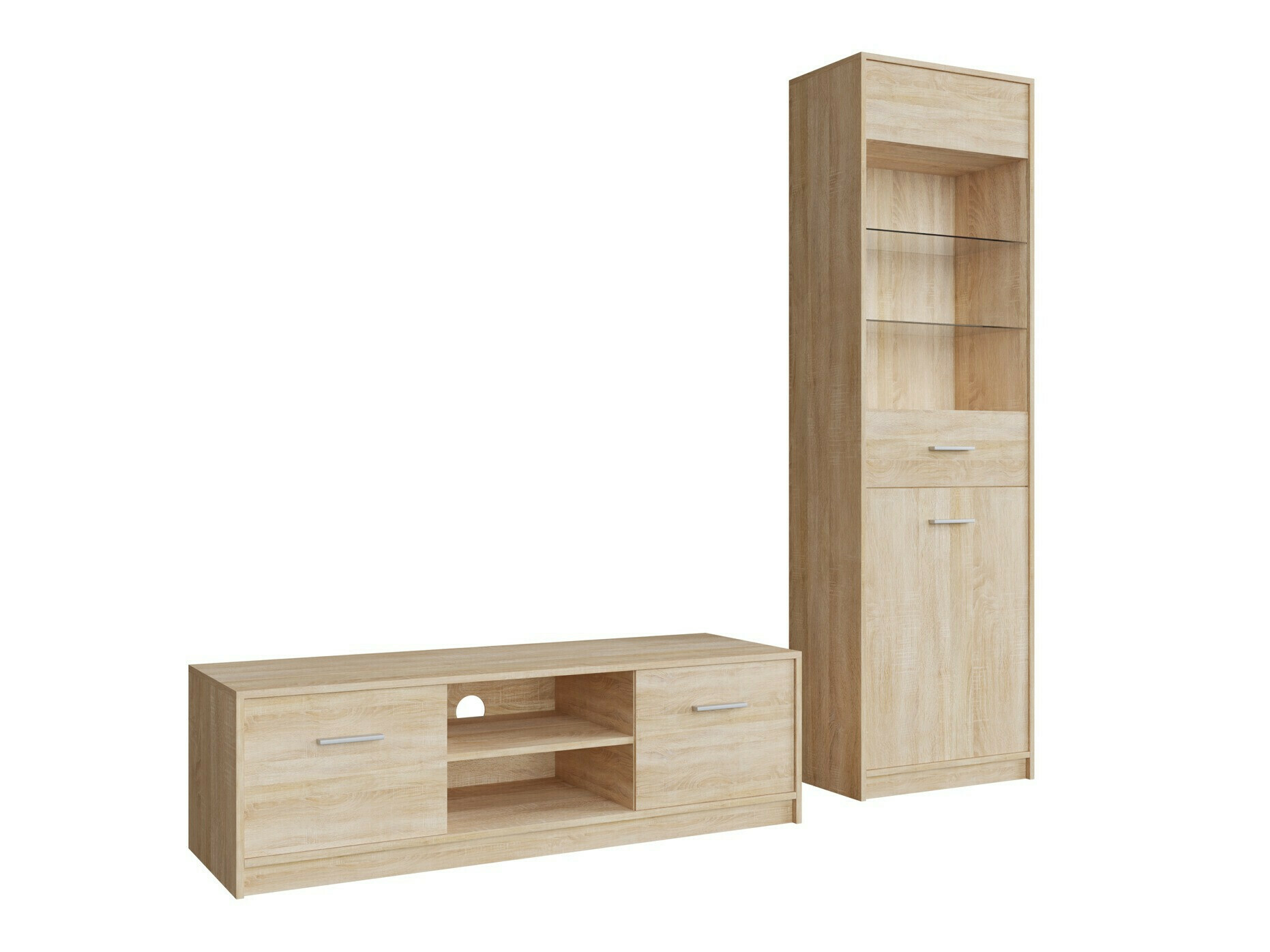 Σετ επίπλων σαλονιού Novsore 161 (Sonoma οξιά)