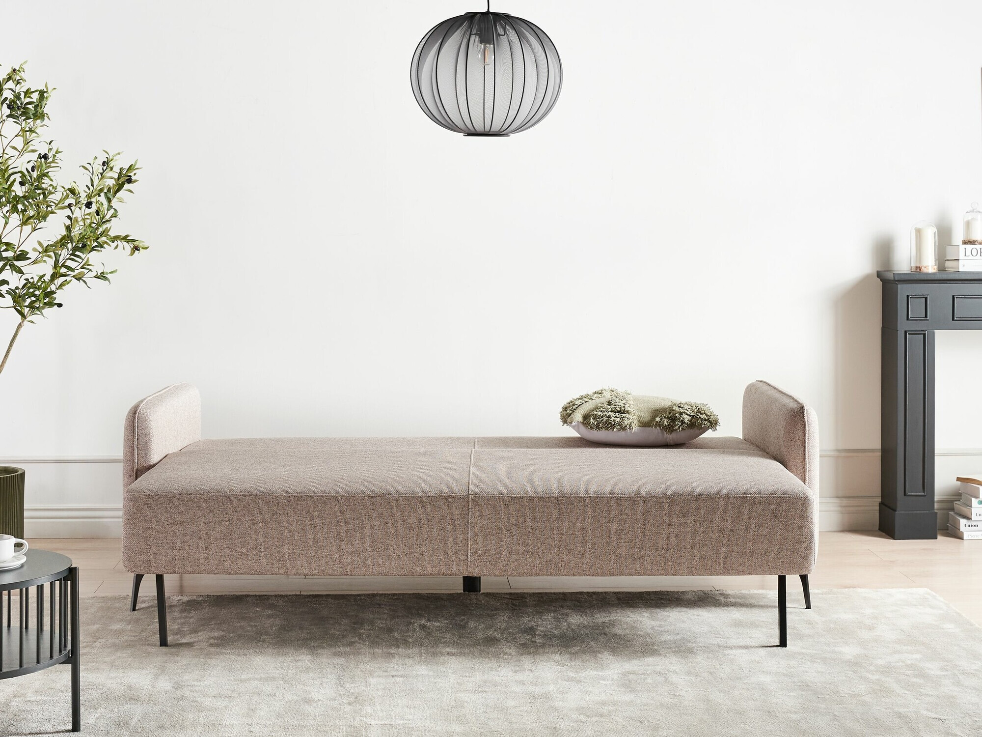 Sofa bed Berwyn 2549 (Light brown)