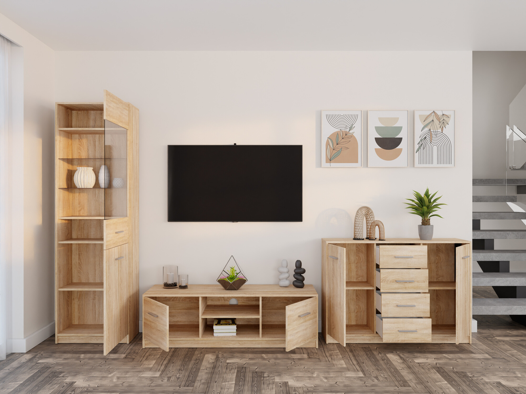 Living room set Novsore 162 (Sonoma oak)