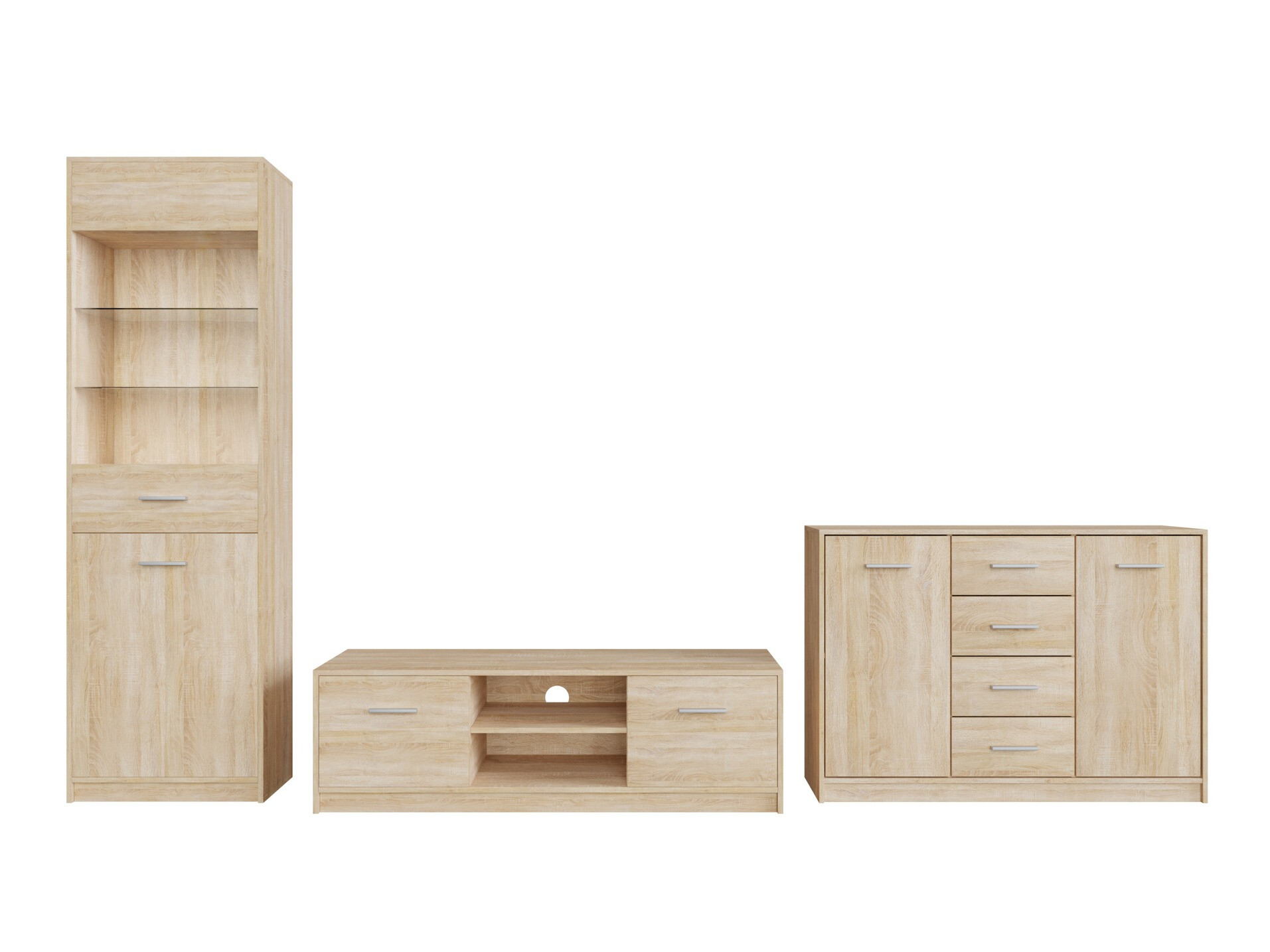 Σετ επίπλων σαλονιού Novsore 162 (Sonoma οξιά)