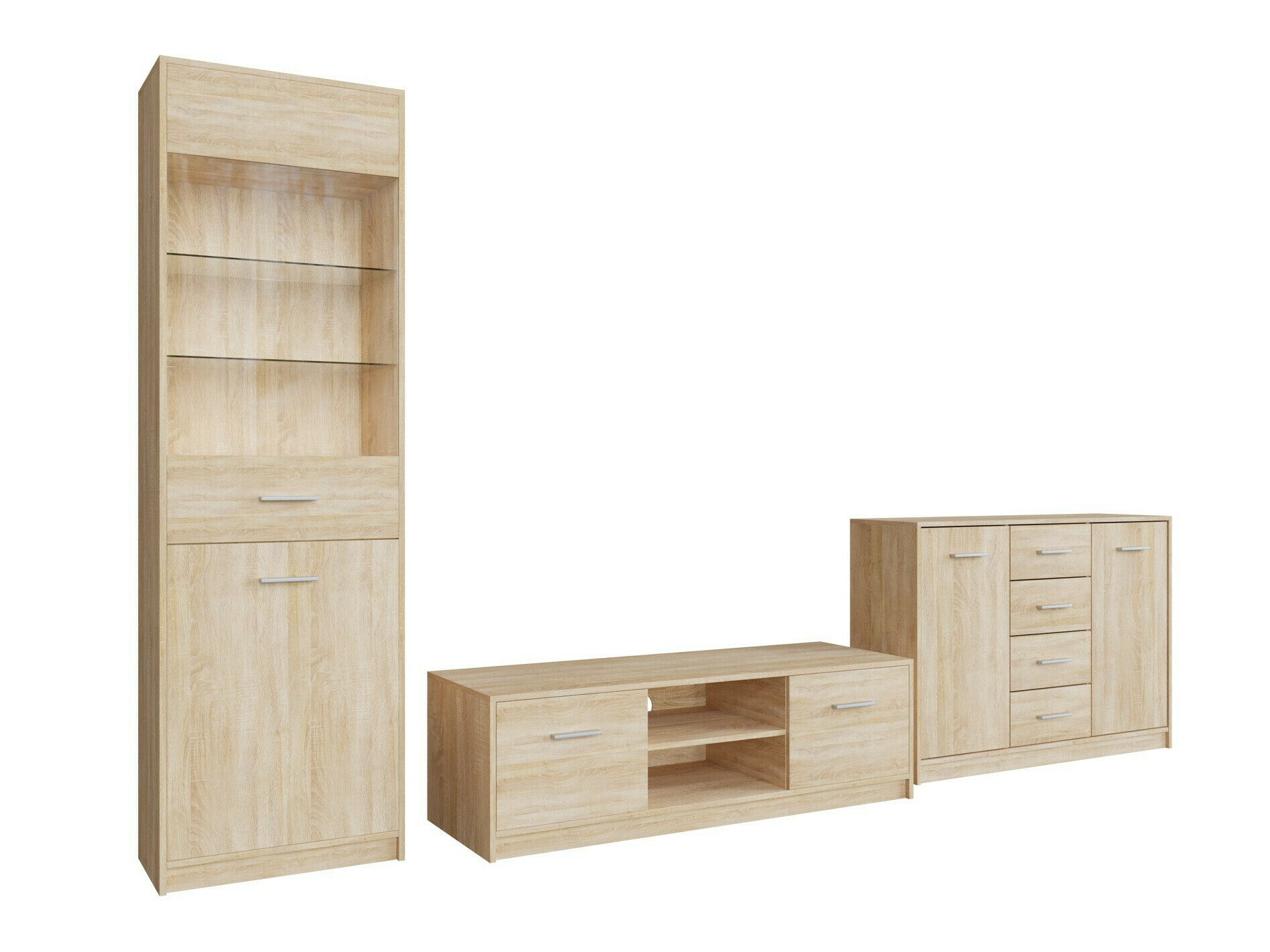 Σετ επίπλων σαλονιού Novsore 162 (Sonoma οξιά)