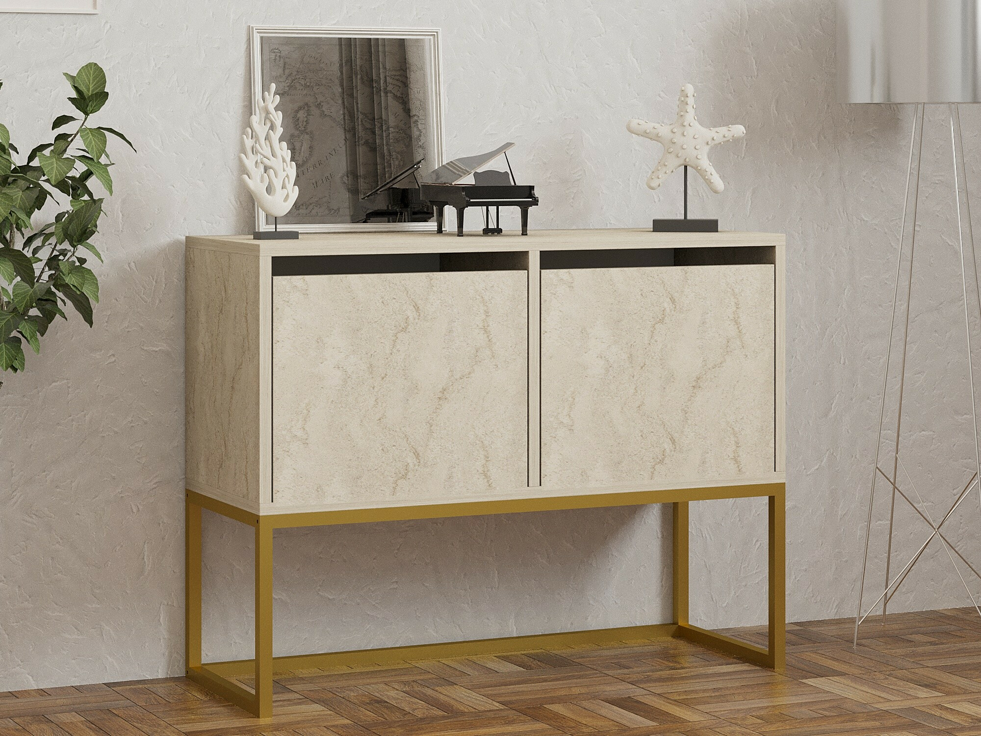 Sideboard Kailua 2440 (Light travertine)