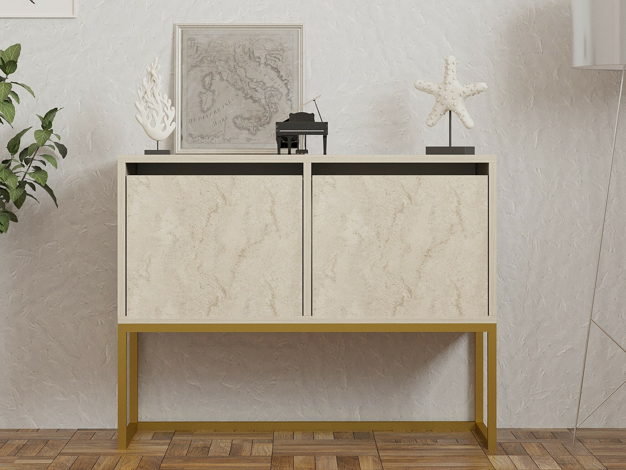 Sideboard Kailua 2440 (Light travertine)