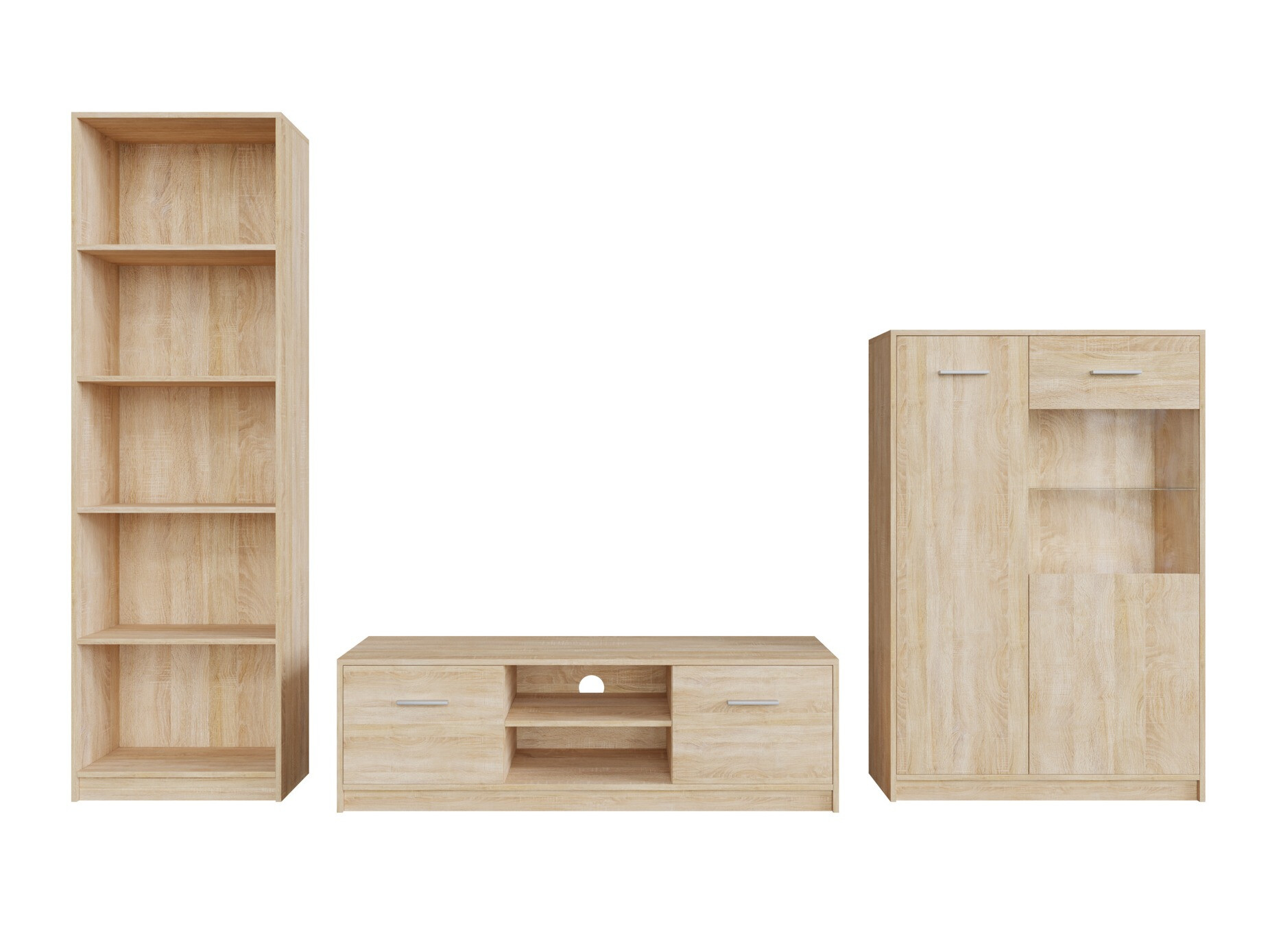 Σετ επίπλων σαλονιού Novsore 164 (Sonoma οξιά)