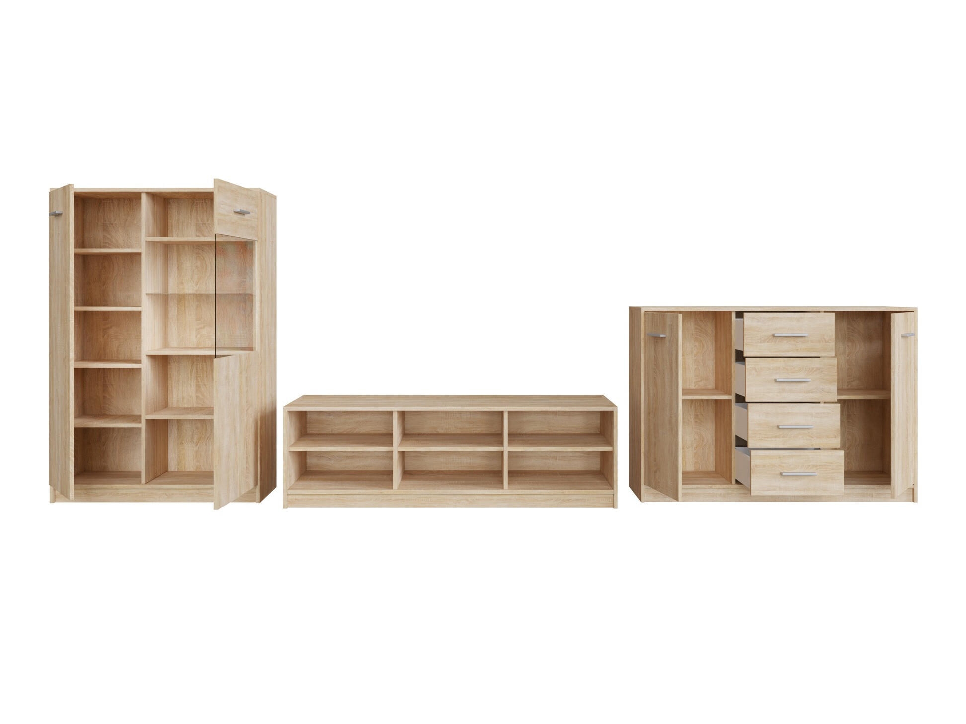 Σετ επίπλων σαλονιού Novsore 165 (Sonoma οξιά)