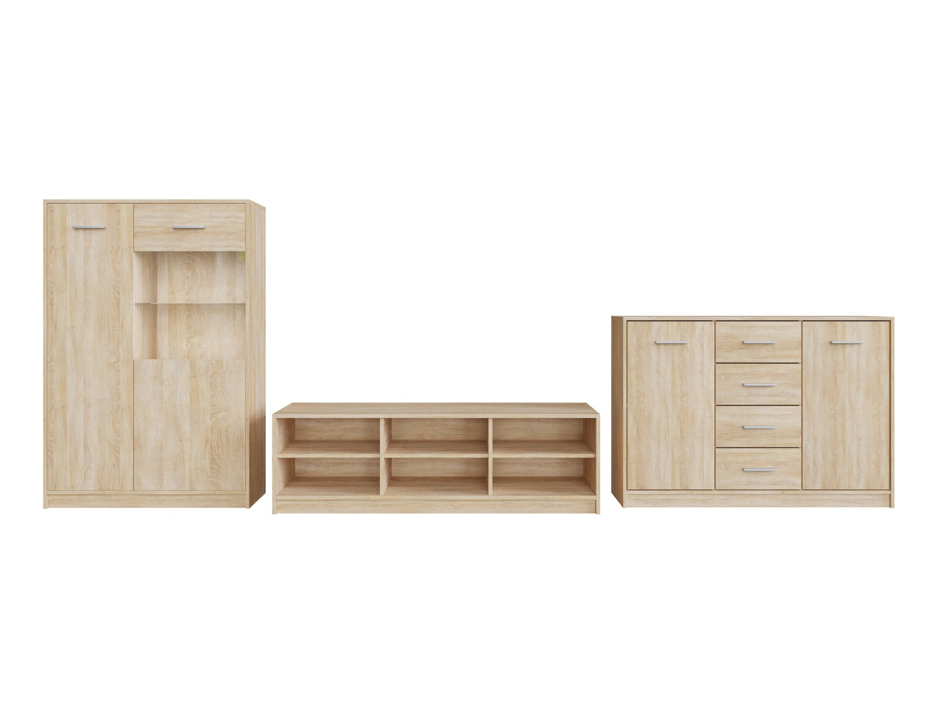 Σετ επίπλων σαλονιού Novsore 165 (Sonoma οξιά)